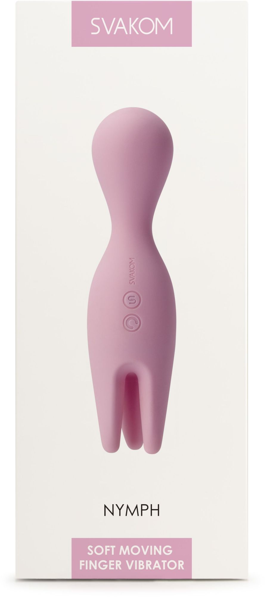 универсальный двусторонний вибростимулятор nymph pale pink в 