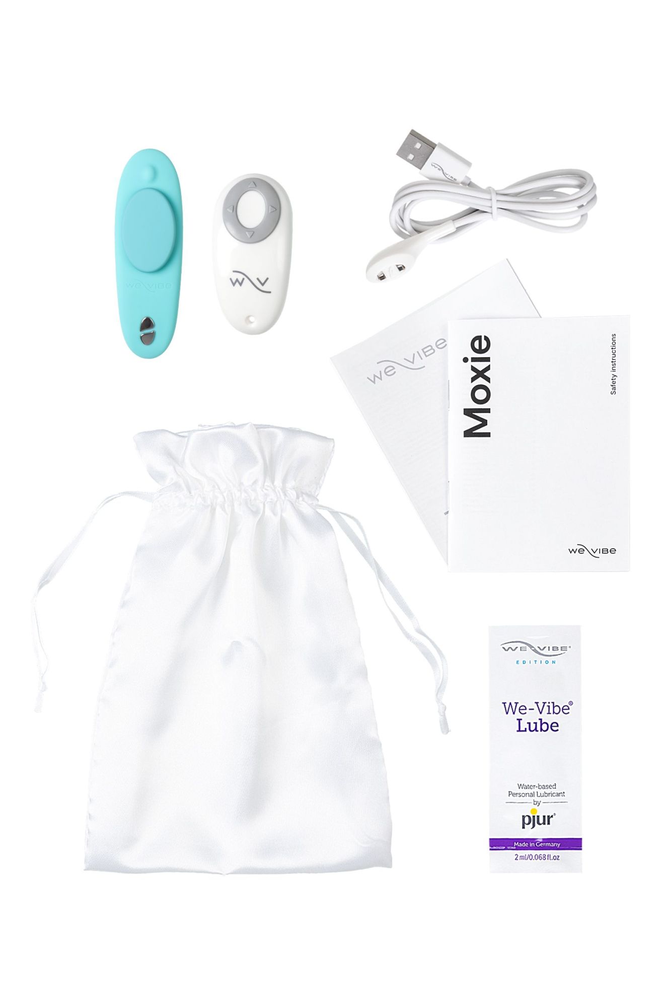 вибромассажёр we-vibe moxie+, мятный в 