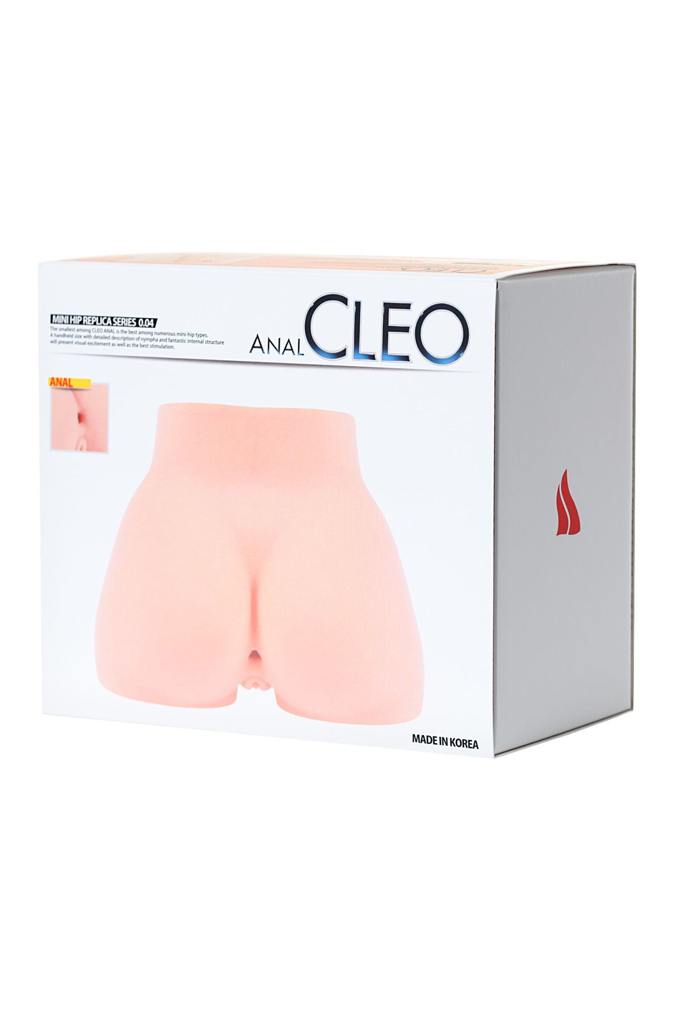 мастурбатор реалистичный kokos cleo-anal, tpr, телесный, 13.5 см в 