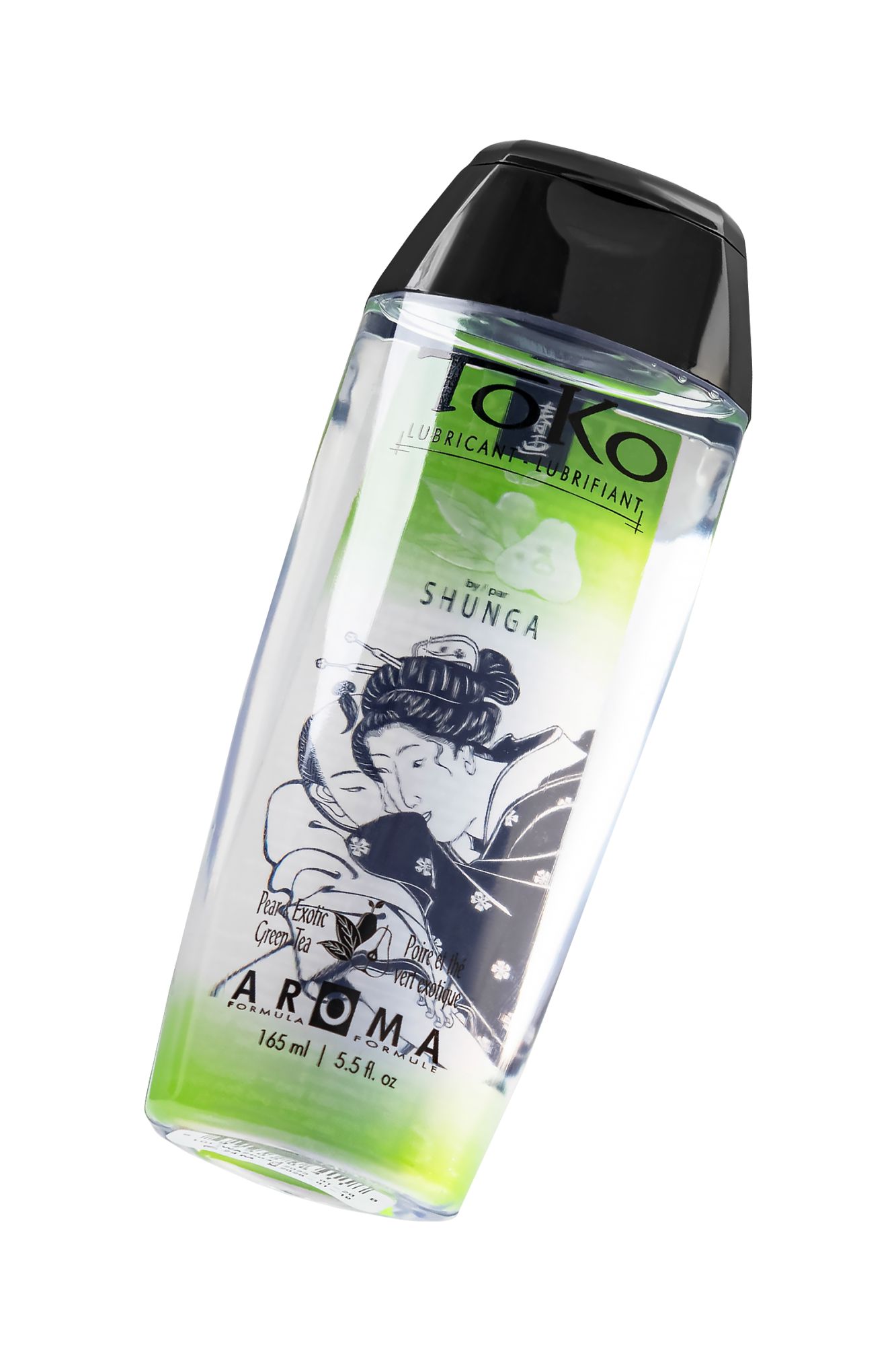 лубрикант shunga toko aroma на водной основе, груша и зеленый чай, 165 мл в 