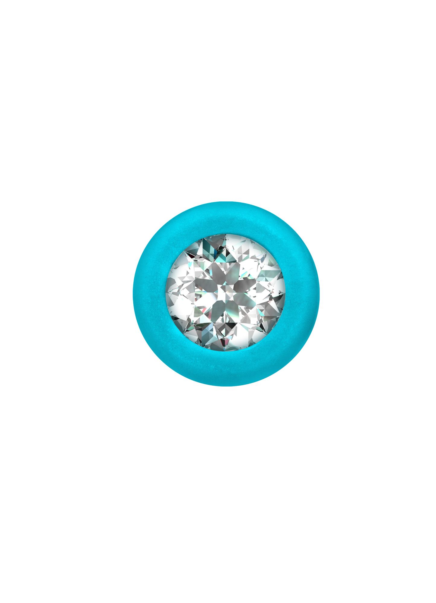 анальная цепочка с кристаллом emotions chummy turquoise 1401-02lola в 