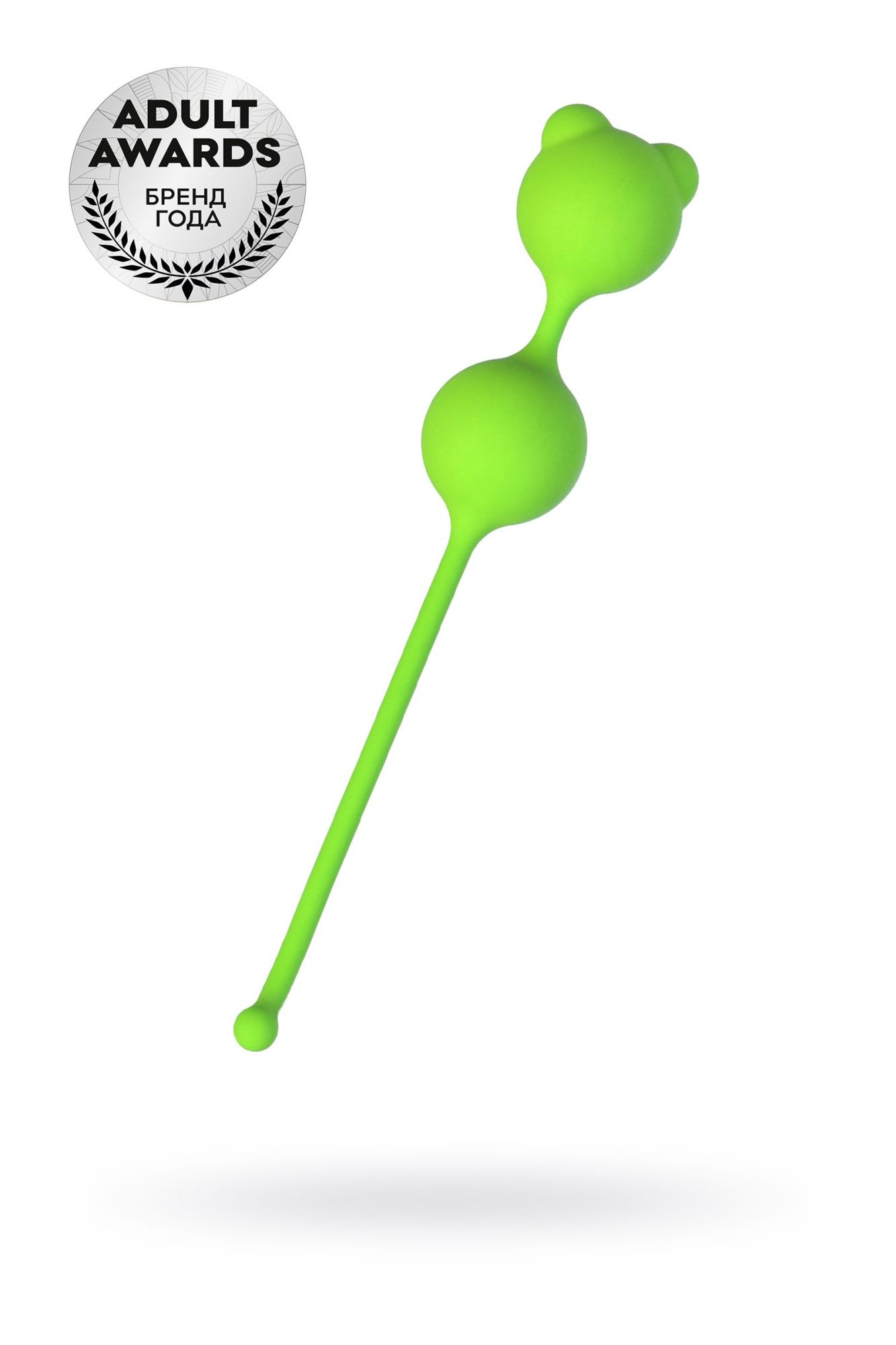 вагинальные шарики a-toys by toyfa meeko, силикон, зеленый, 16,4 см, ø 2,7 см в 