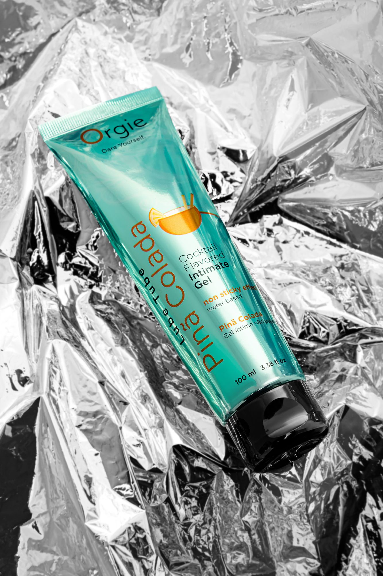 интимный гель orgie lube tube на водной основе, со вкусом пина колада, 100 мл в 