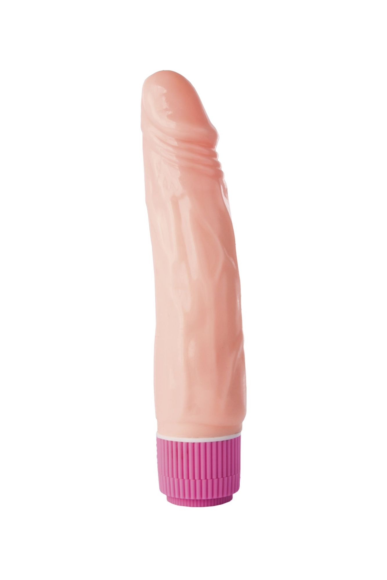 реалистичный вибратор штучки-дрючки, pvc, телесный, 17 см в 