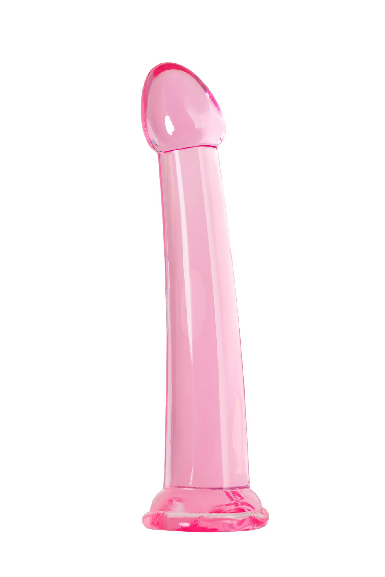 нереалистичный фаллоимитатор jelly dildo xl toyfa basic, tpe, розовый, 22 см в 