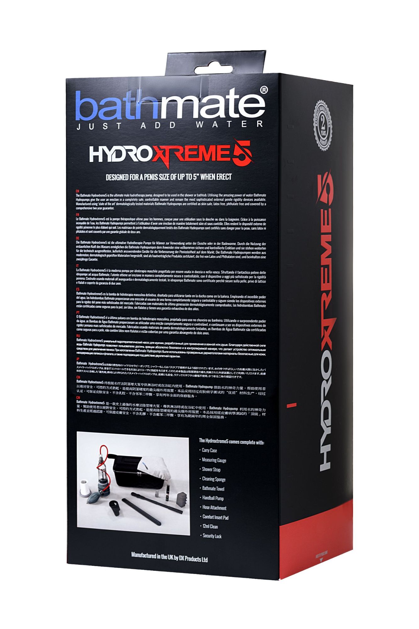 гидропомпа bathmate hydroxtreme5, abs пластик, прозрачная, 26 см (аналог hydromax xtreme x20) в 