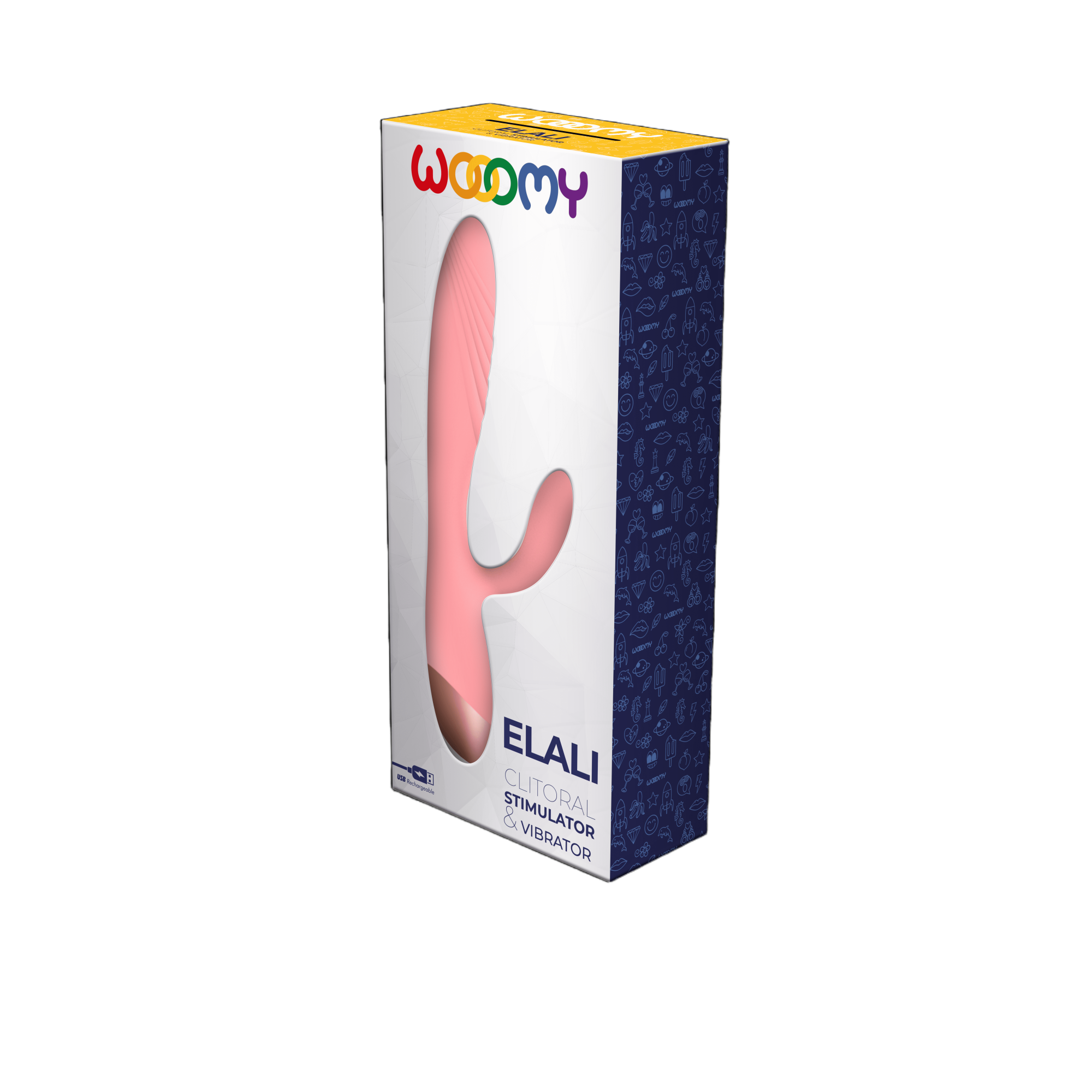вибратор elali rabbit light pink vibrator 11331al в 
