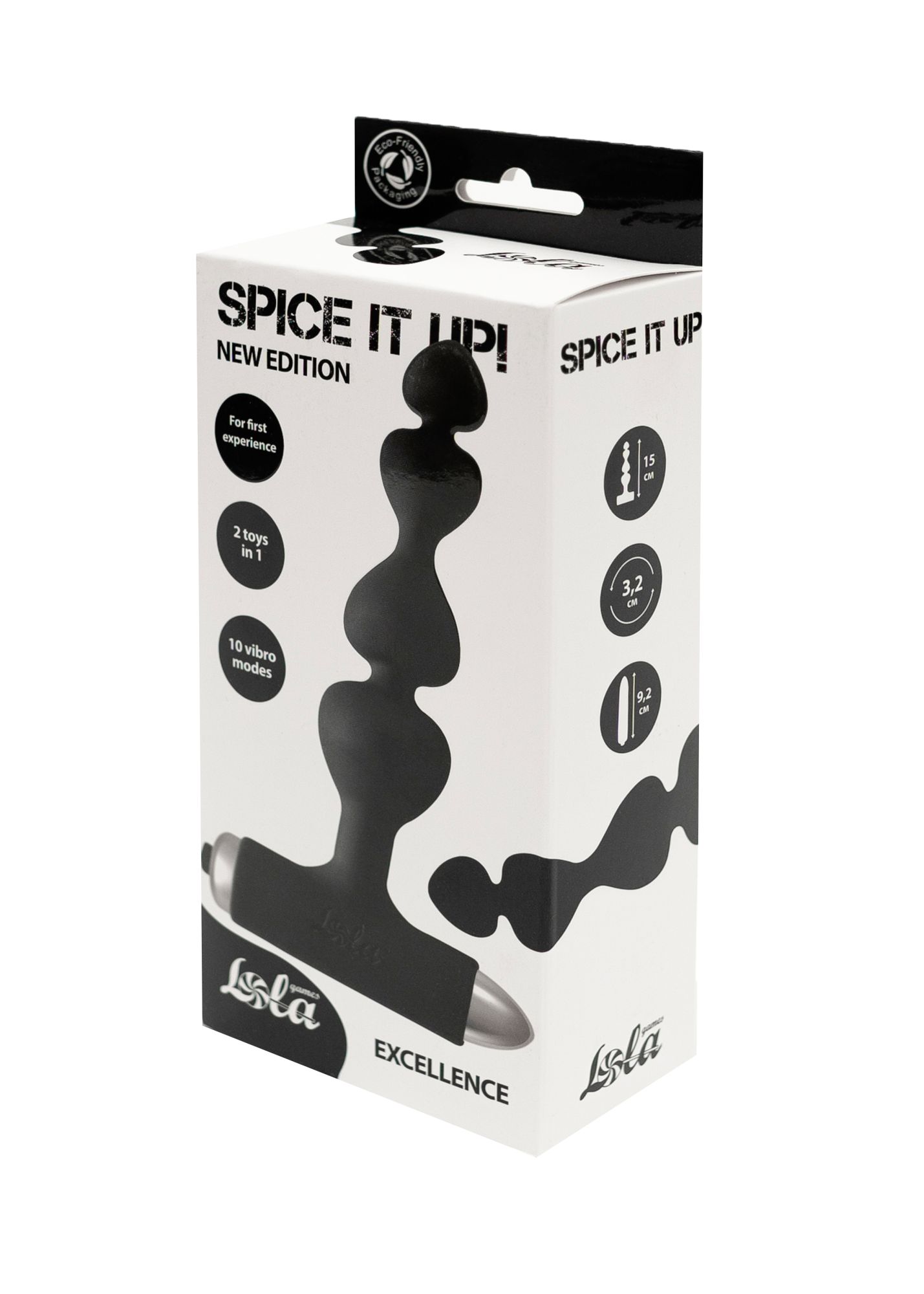 анальная пробка с вибрацией spice it up new edition excellence black 8016-01lola в 