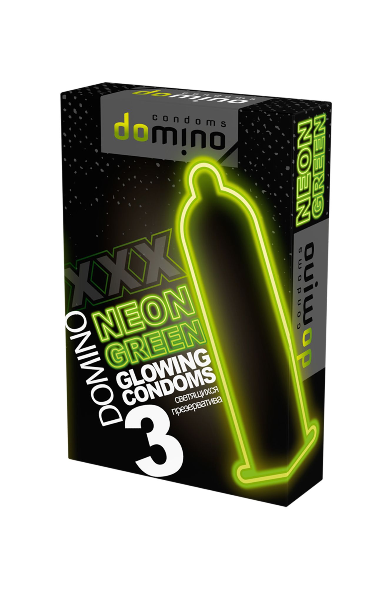 презервативы domino, neon, 5,2 см, 3 шт. в 
