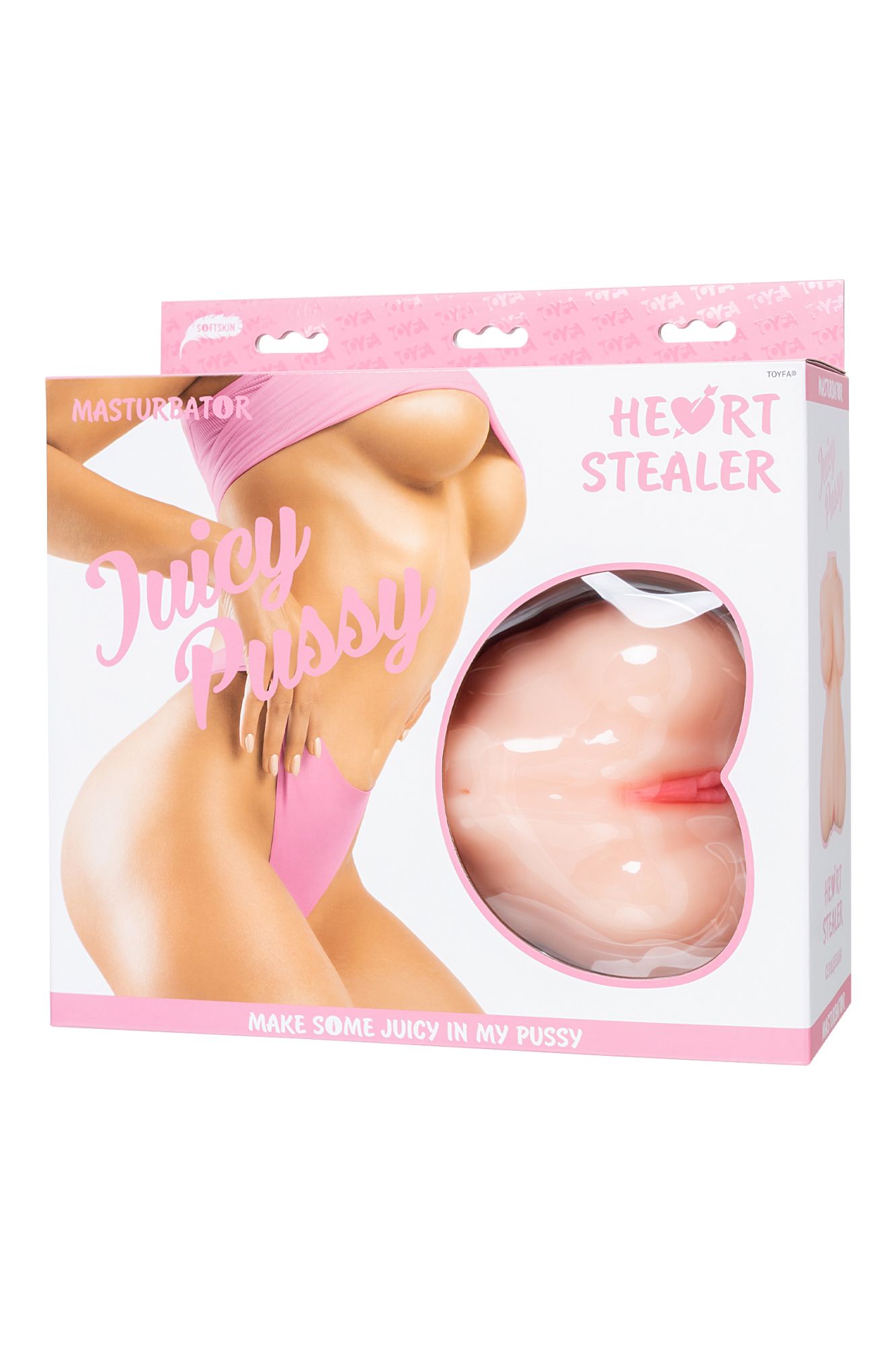 мастурбатор реалистичный toyfa juicy pussy, heart stealer, tpe, телесный в 
