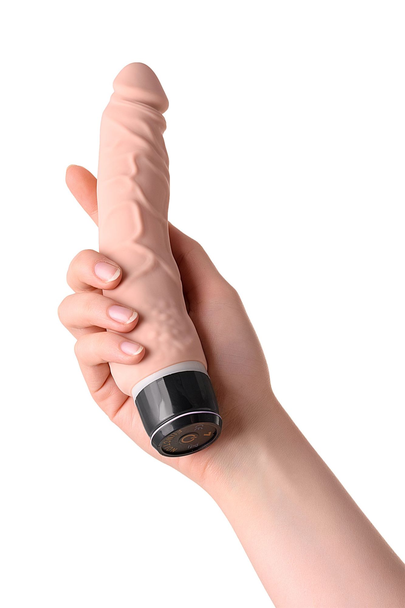 реалистичный вибратор toyfa  a-toys akin, силикон, телесный, 20,2 см в 