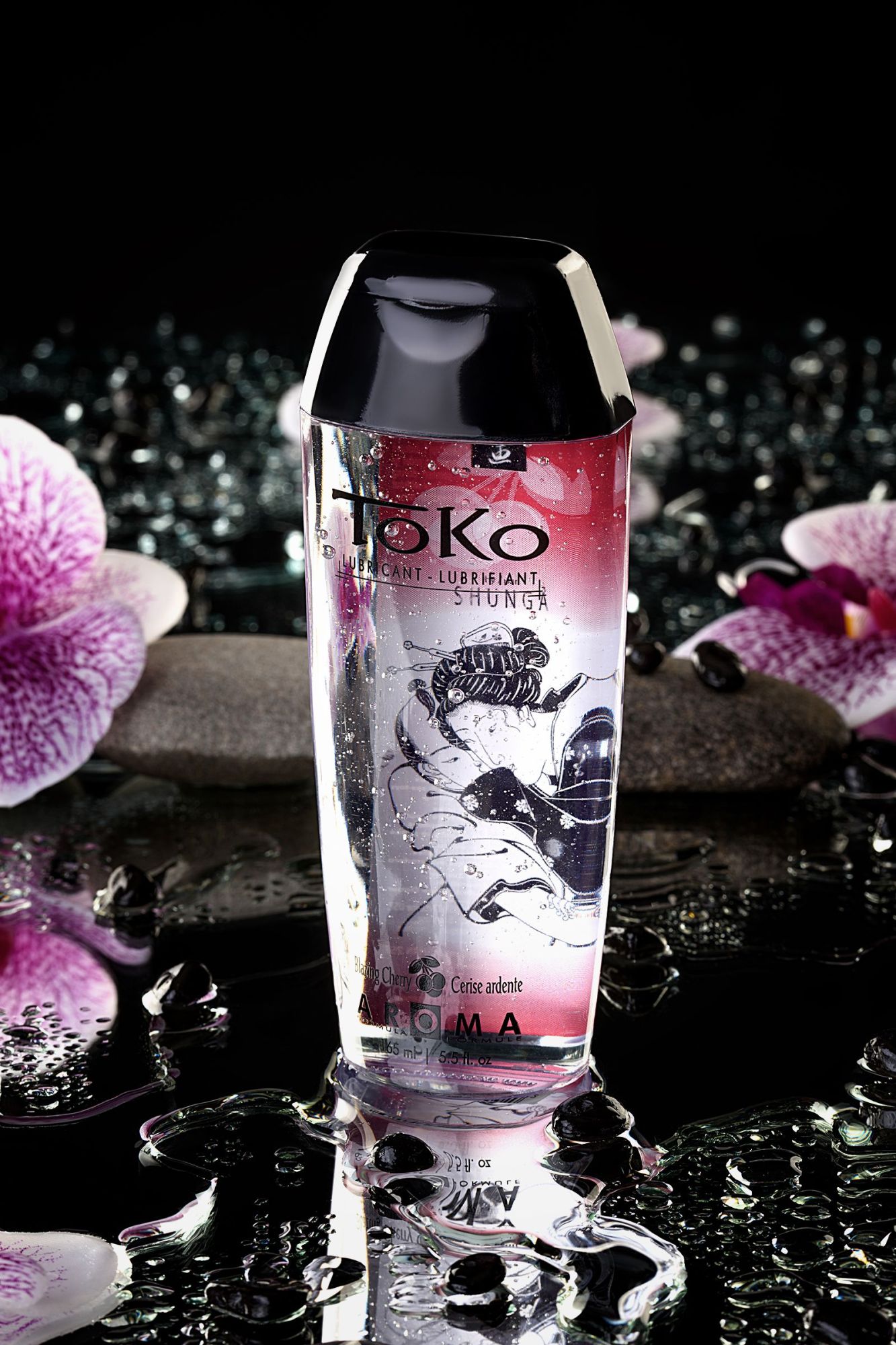 лубрикант shunga toko aroma на водной основе, вишня, 165 мл в 