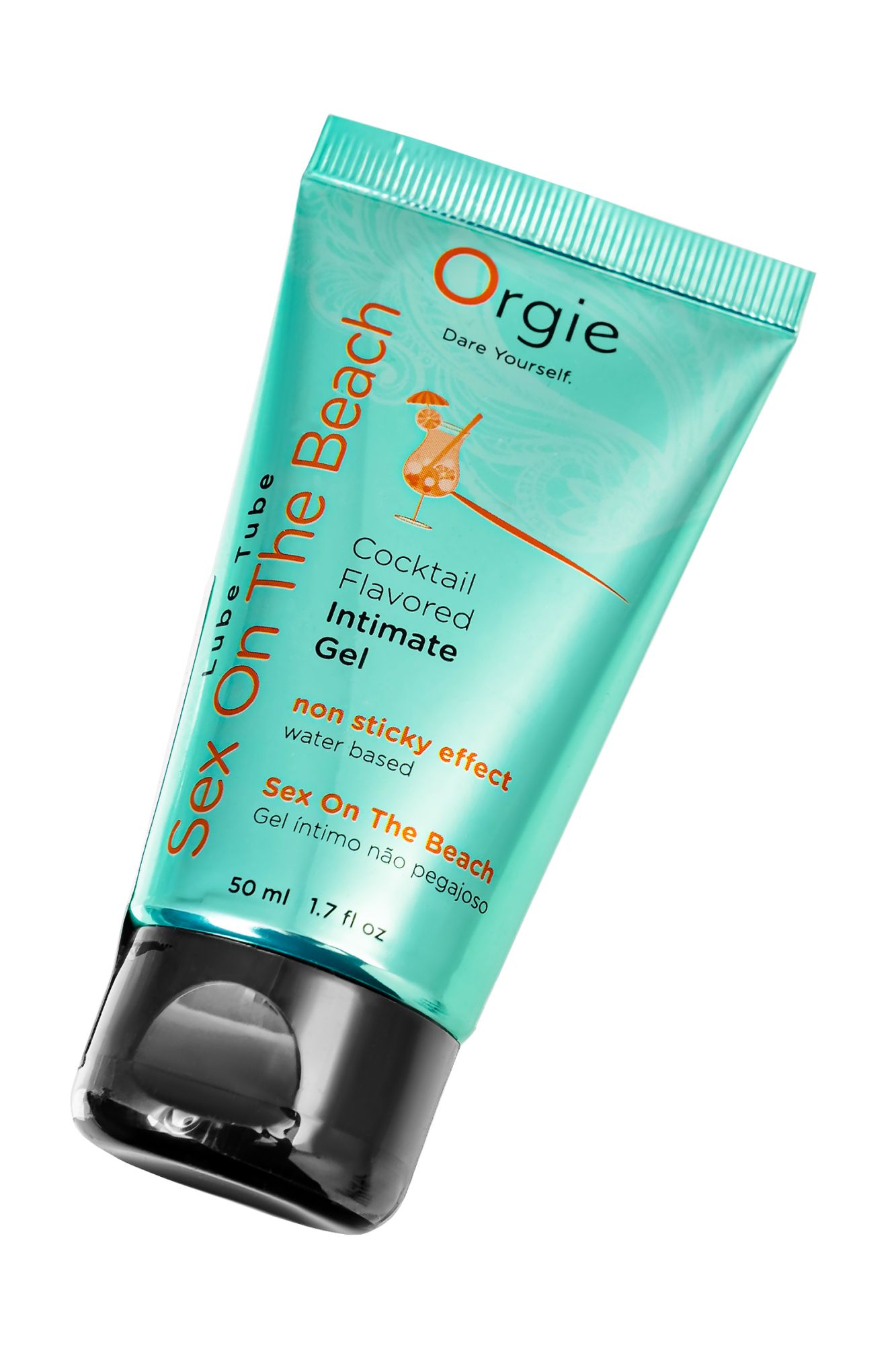интимный гель orgie lube tube на водной основе, со вкусом коктейля секс на пляже, 50 мл в 