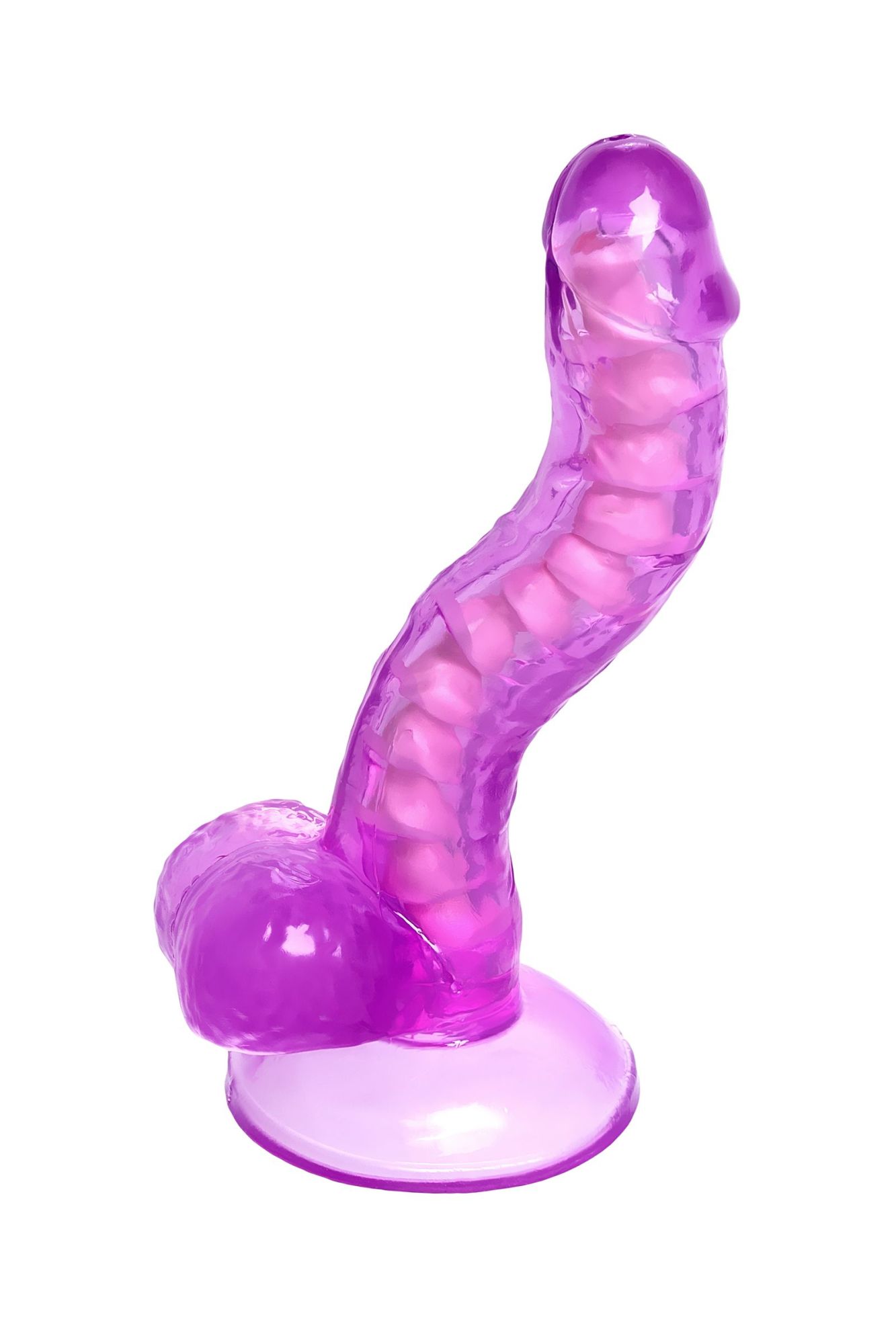 реалистичный фаллоимитатор a-toys by toyfa celiam, tpe, фиолетовый, 20,5 см в 
