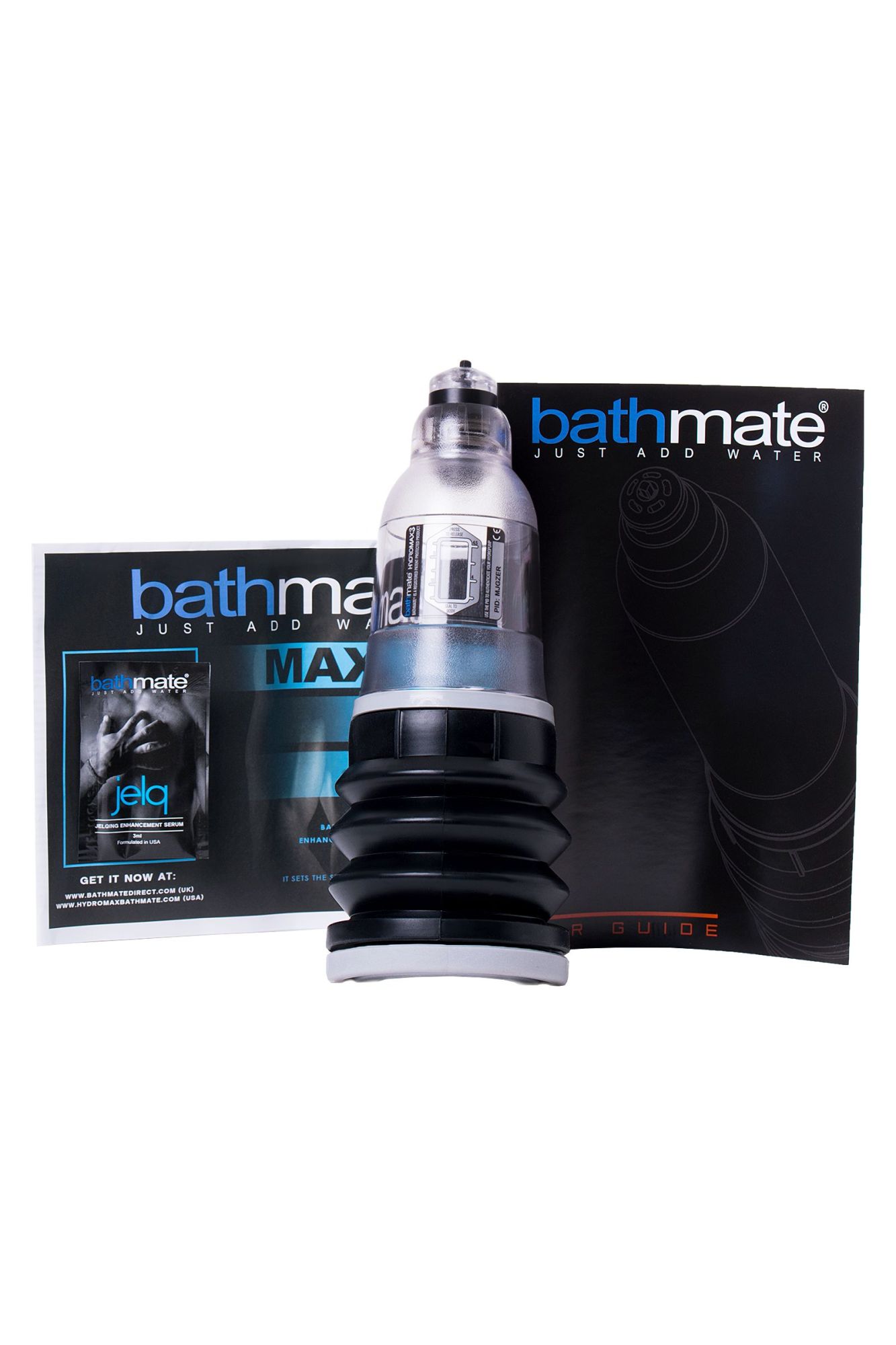 гидропомпа bathmate hydromax3, abs пластик, прозрачная, 22 см в 