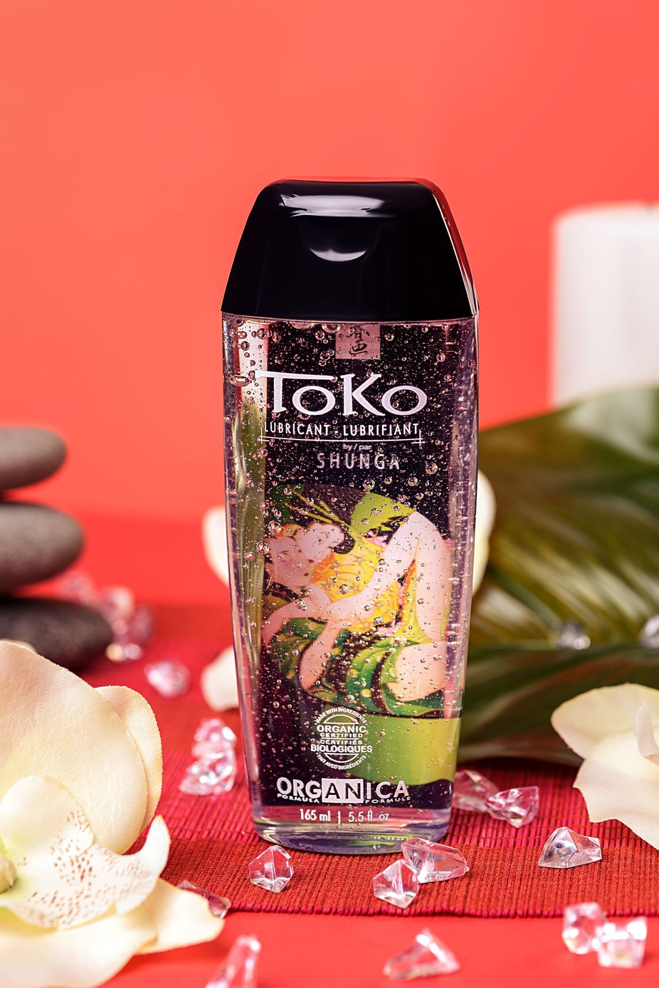 лубрикант shunga toko organica на водной основе, из 100% органических компонентов,165 мл в 