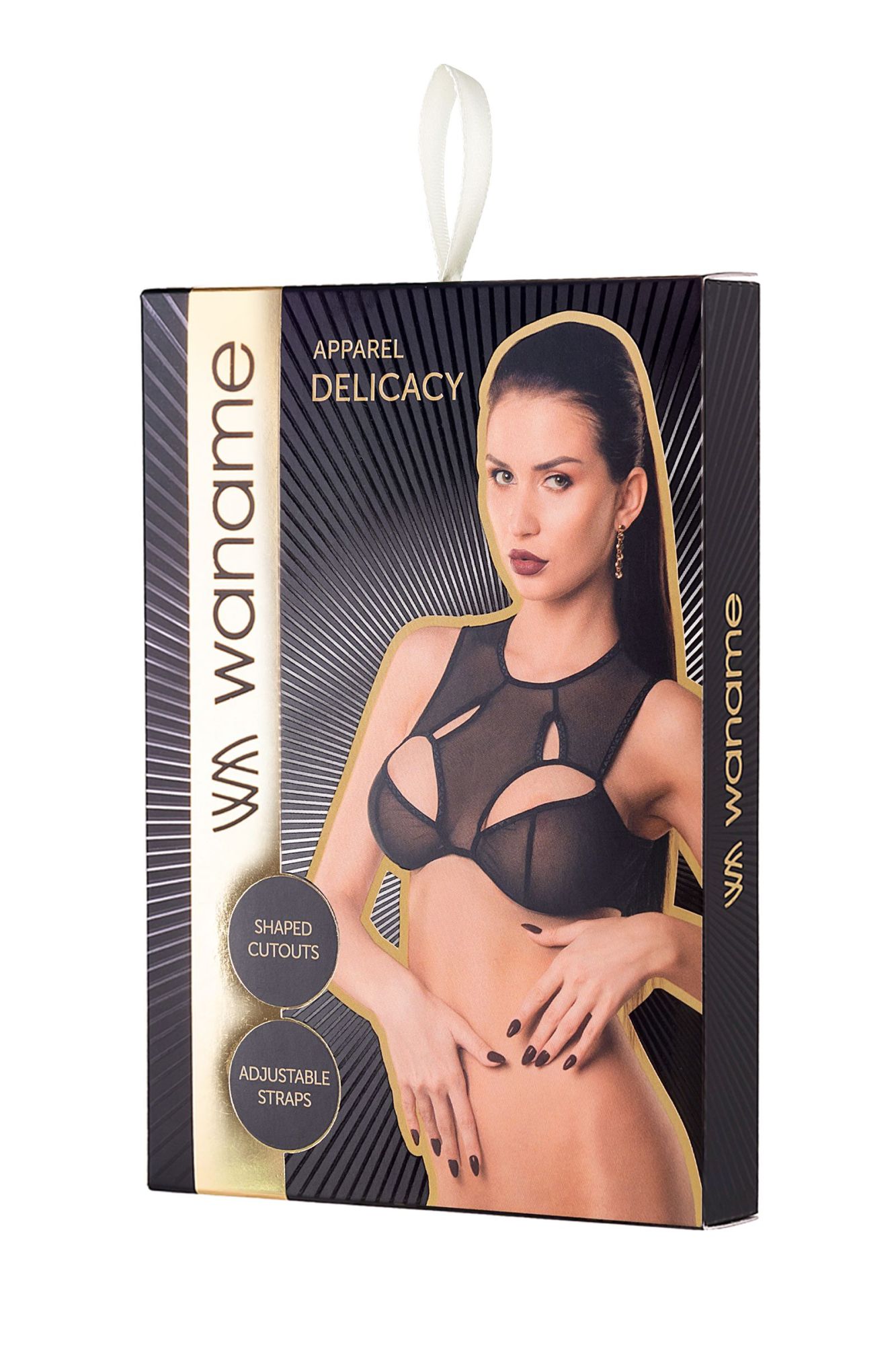 Эротическое бралетт waname delicacy c фигурными вырезами черный (42-44) в 