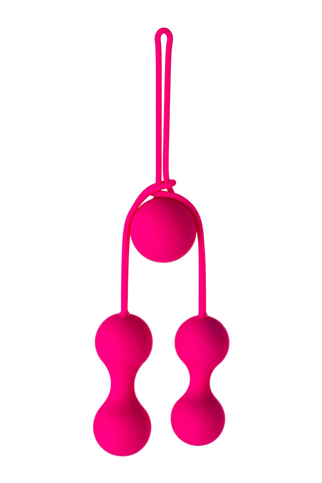 вагинальные шарики a-toys by toyfa redvil, силикон, розовые, 16,5 см в 
