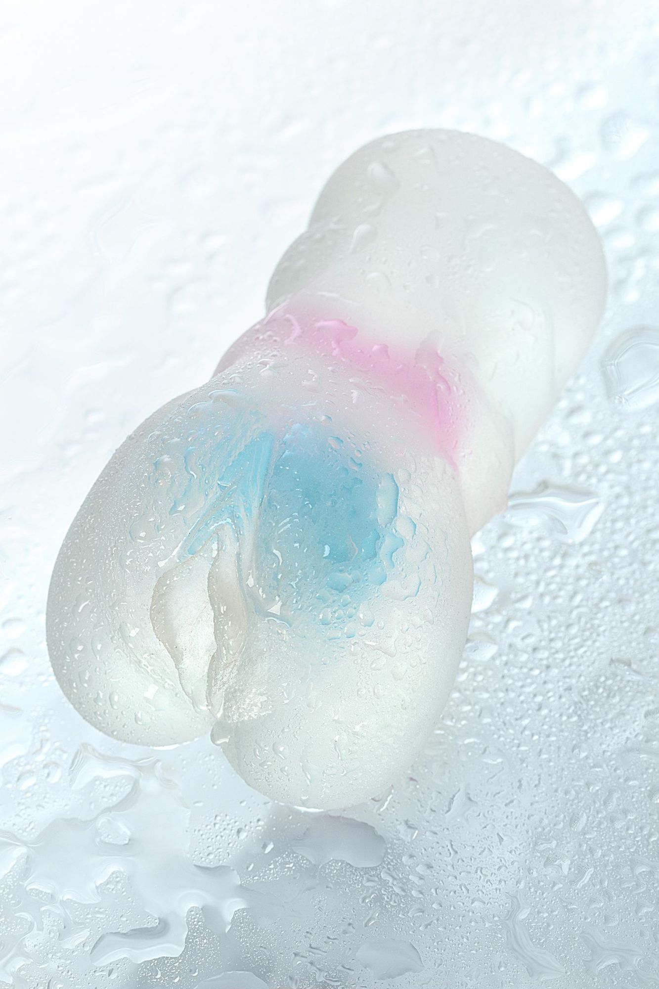 мастурбатор реалистичный toyfa juicy pussy crystal wave, tpe, 13,5 см в 