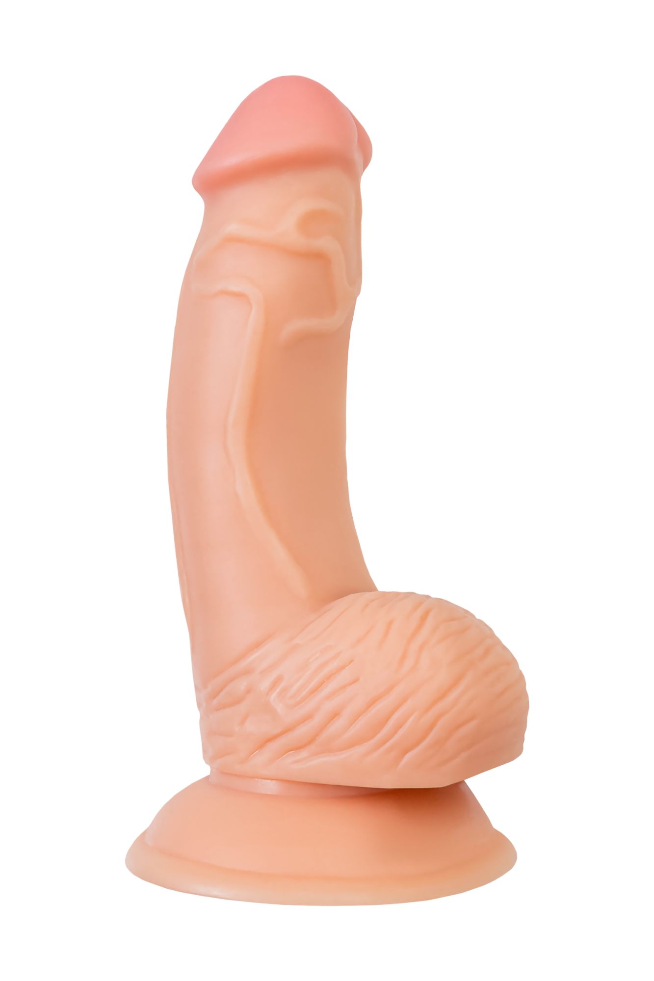 реалистичный фаллоимитатор realstick nude rolo, pvc, телесный, 17 см в 