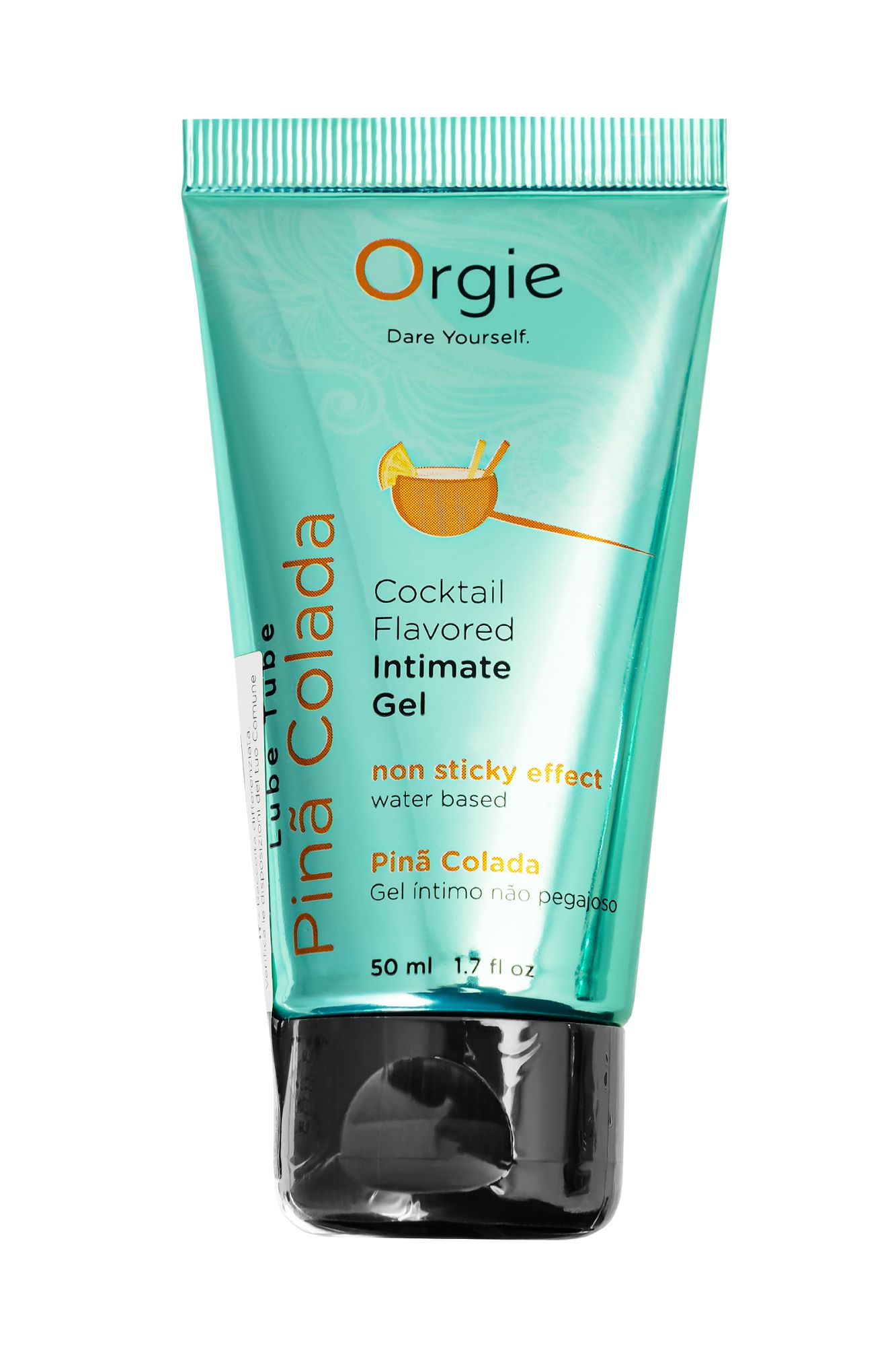 интимный гель orgie lube tube на водной основе, со вкусом пина колада, 50 мл в 