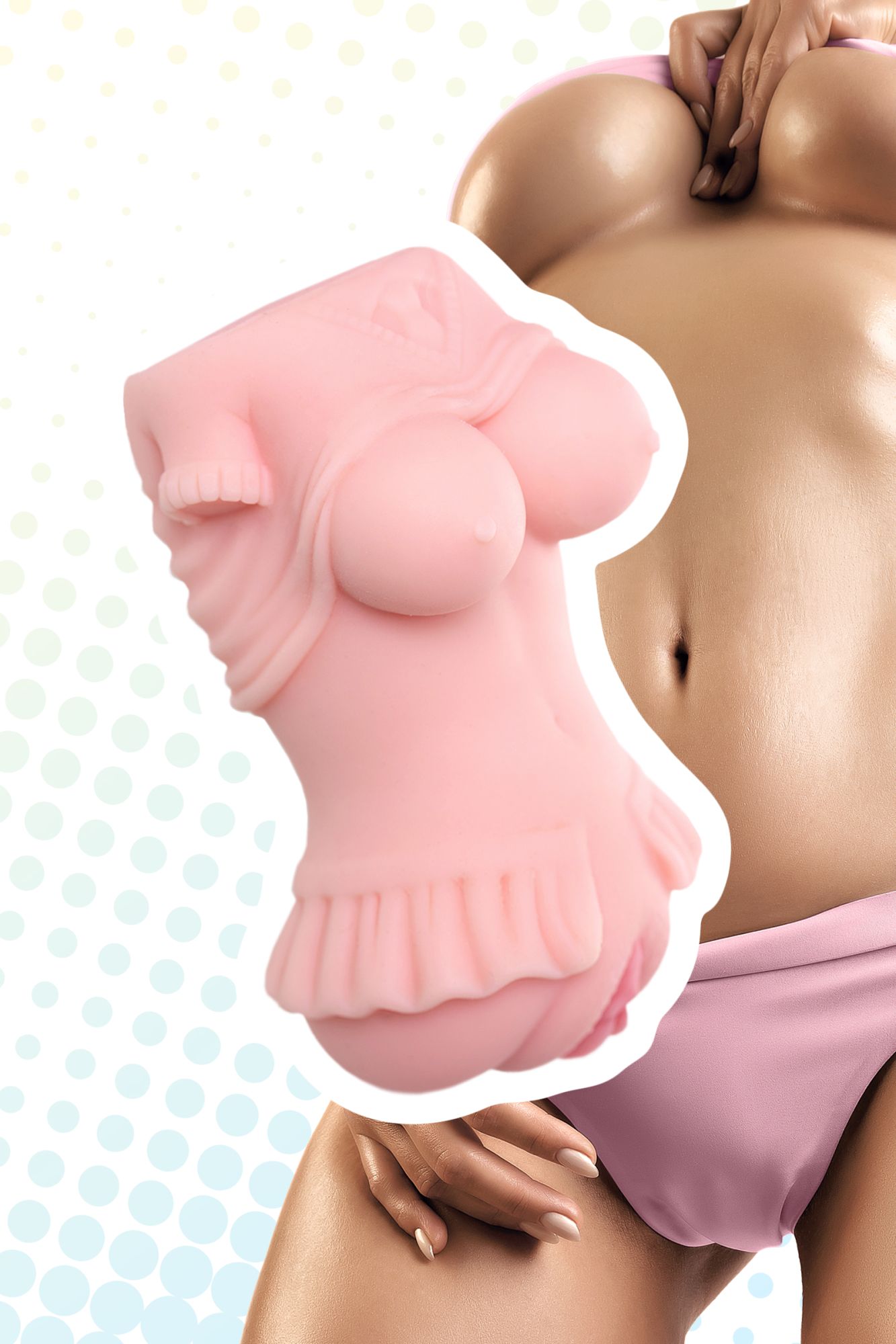 мастурбатор реалистичный toyfa juicy pussy little flower, tpe, телесный, 11,5 см в 