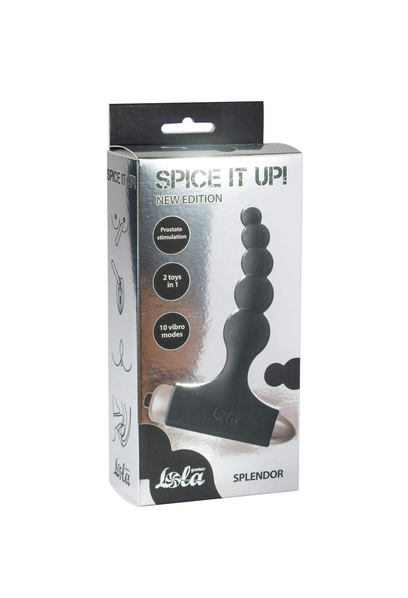 анальная пробка с вибрацией spice it up new edition splendor black 8017-01lola в 