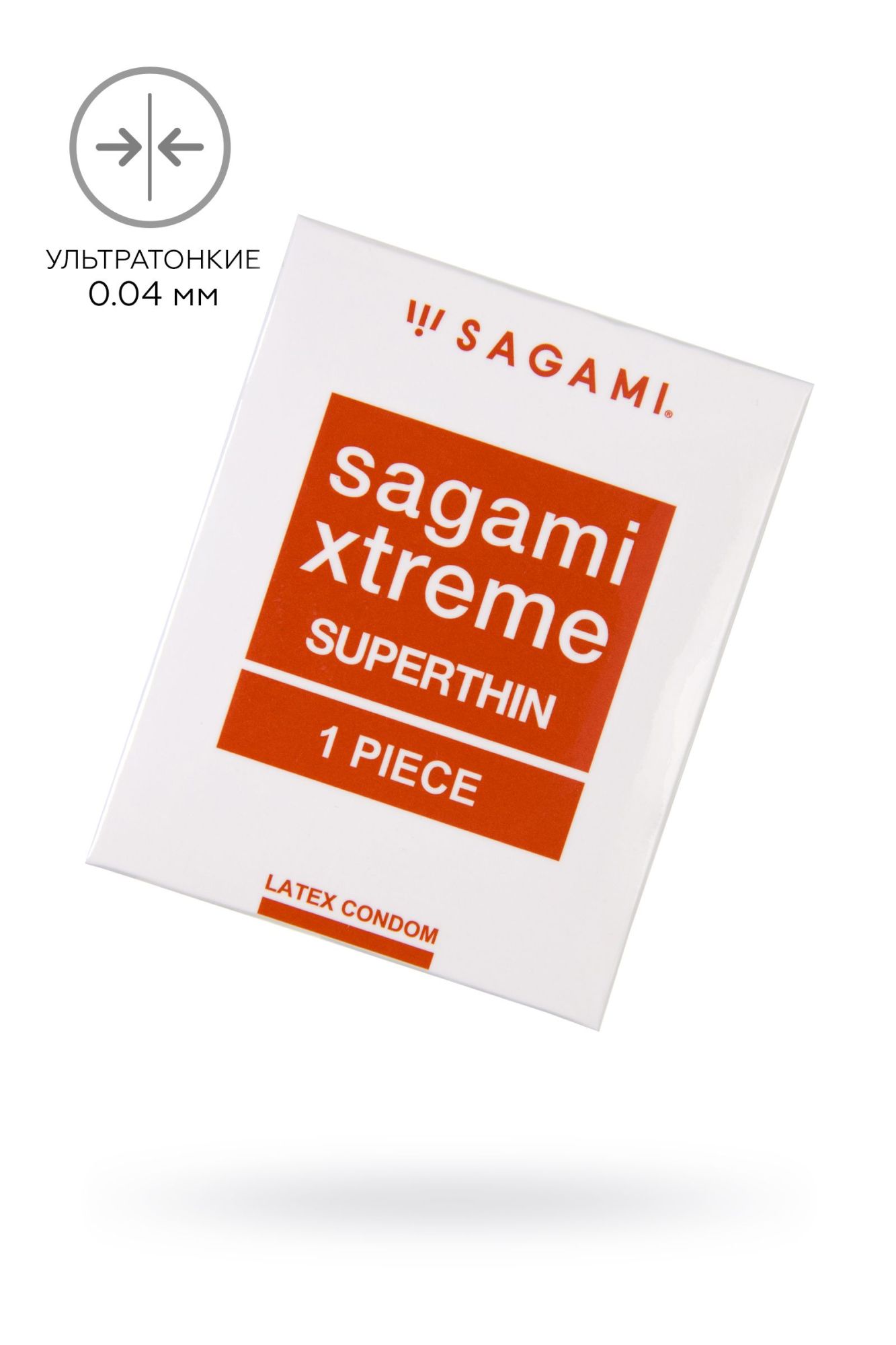 презервативы sagami,xtreme superthin 0,04 , латекс, 18,5 см, 5,2 см, 1 шт. в 