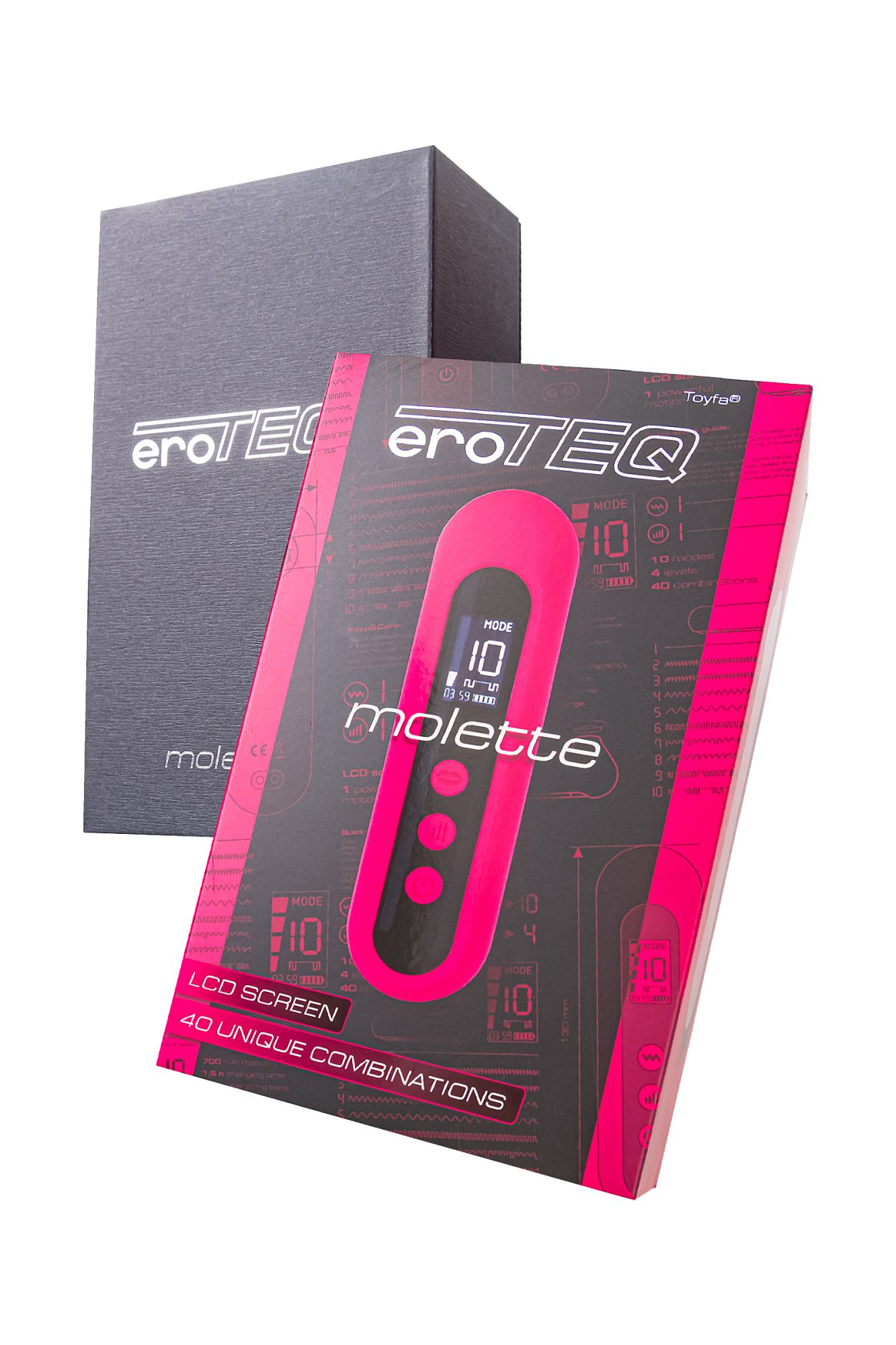 вакуум-волновой стимулятор eroteq molette, силикон, розовый, 13 см в 