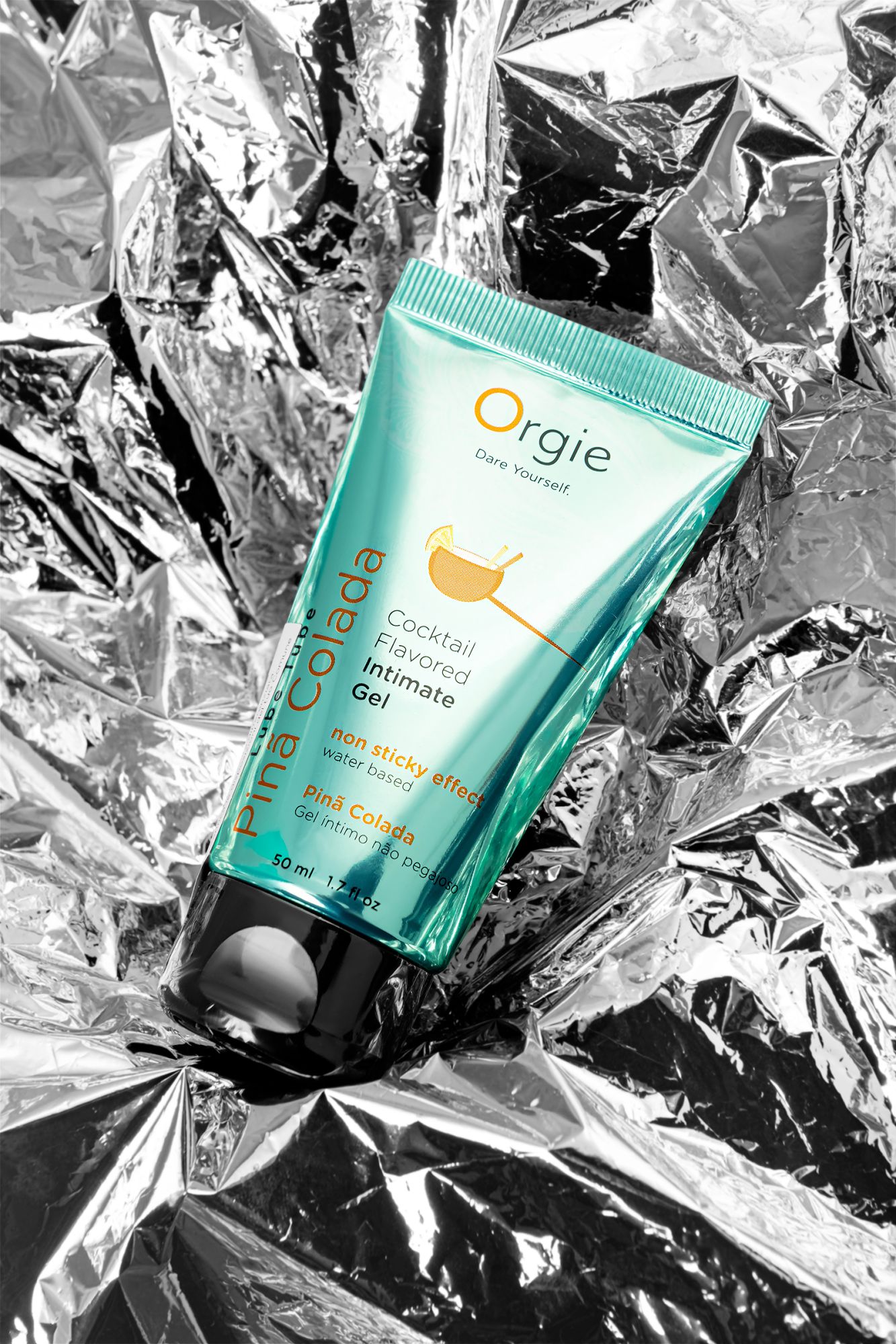 интимный гель orgie lube tube на водной основе, со вкусом пина колада, 50 мл в 