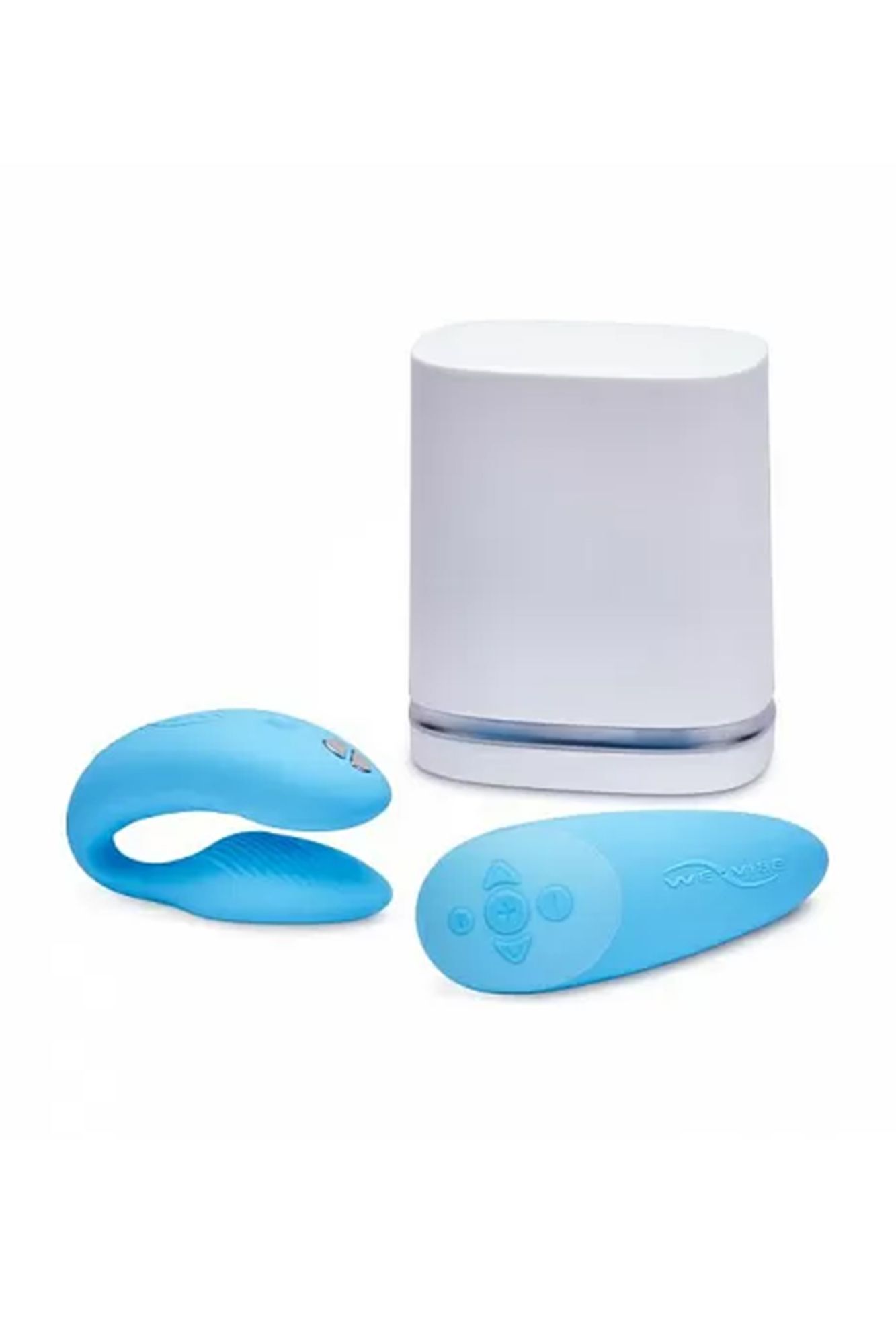 вибратор we-vibe chorus силикон, голубой, 11 см в 