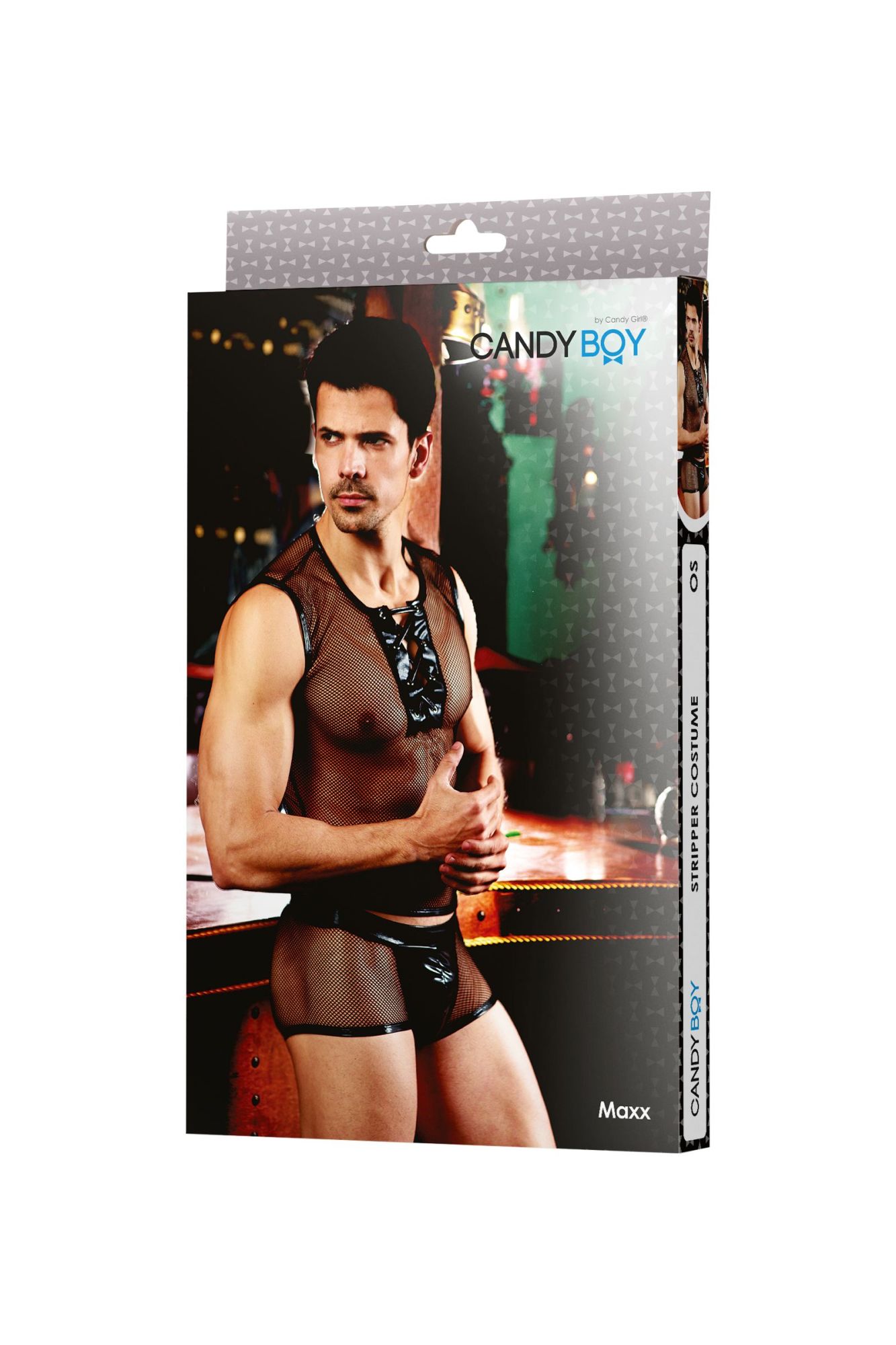 Эротическое костюм стриптизера candy boy maxx (майка, трусы), черный, os в 