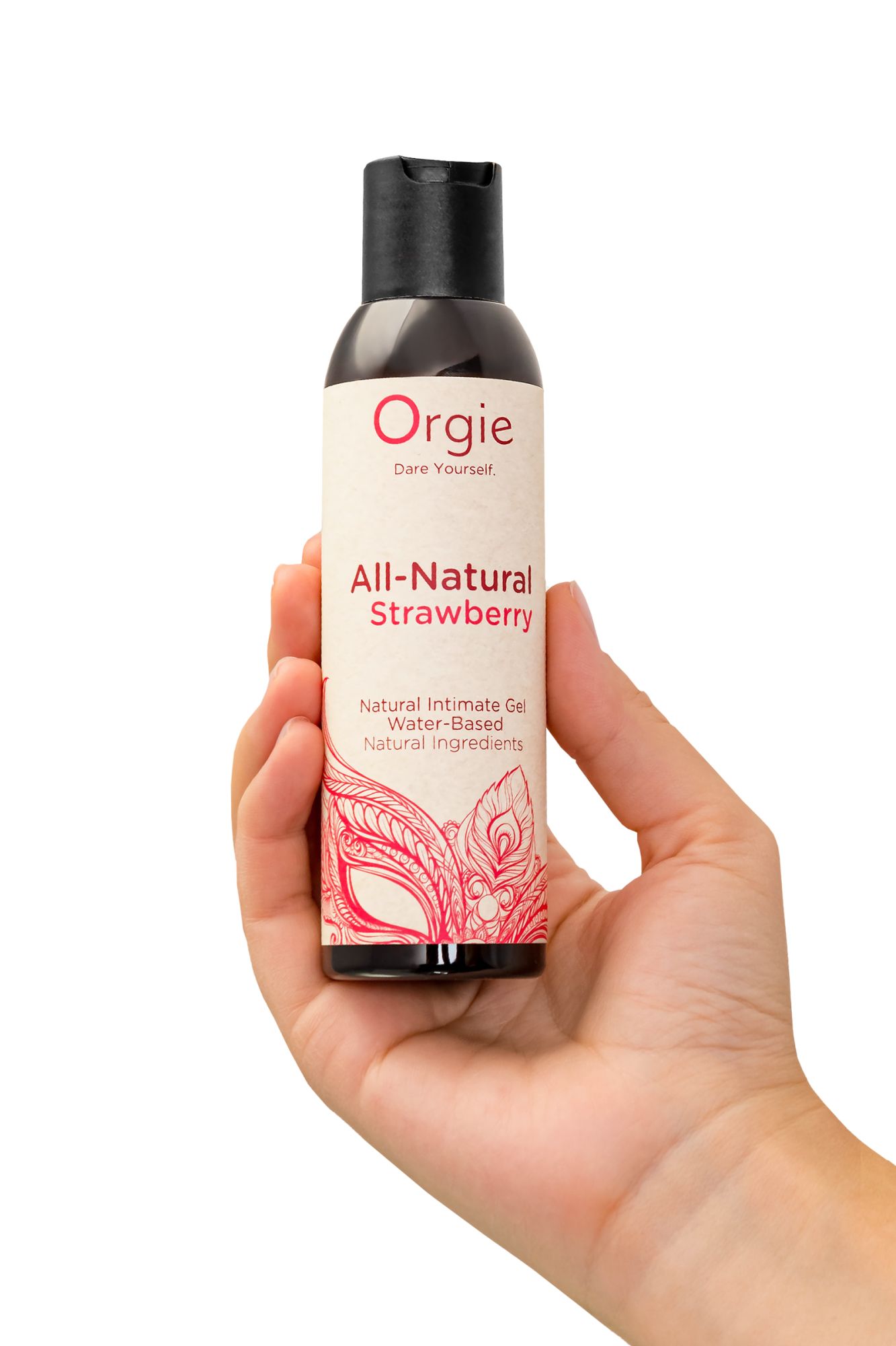 интимный гель orgie all - natural strawberry на водной основе, 150 мл в 