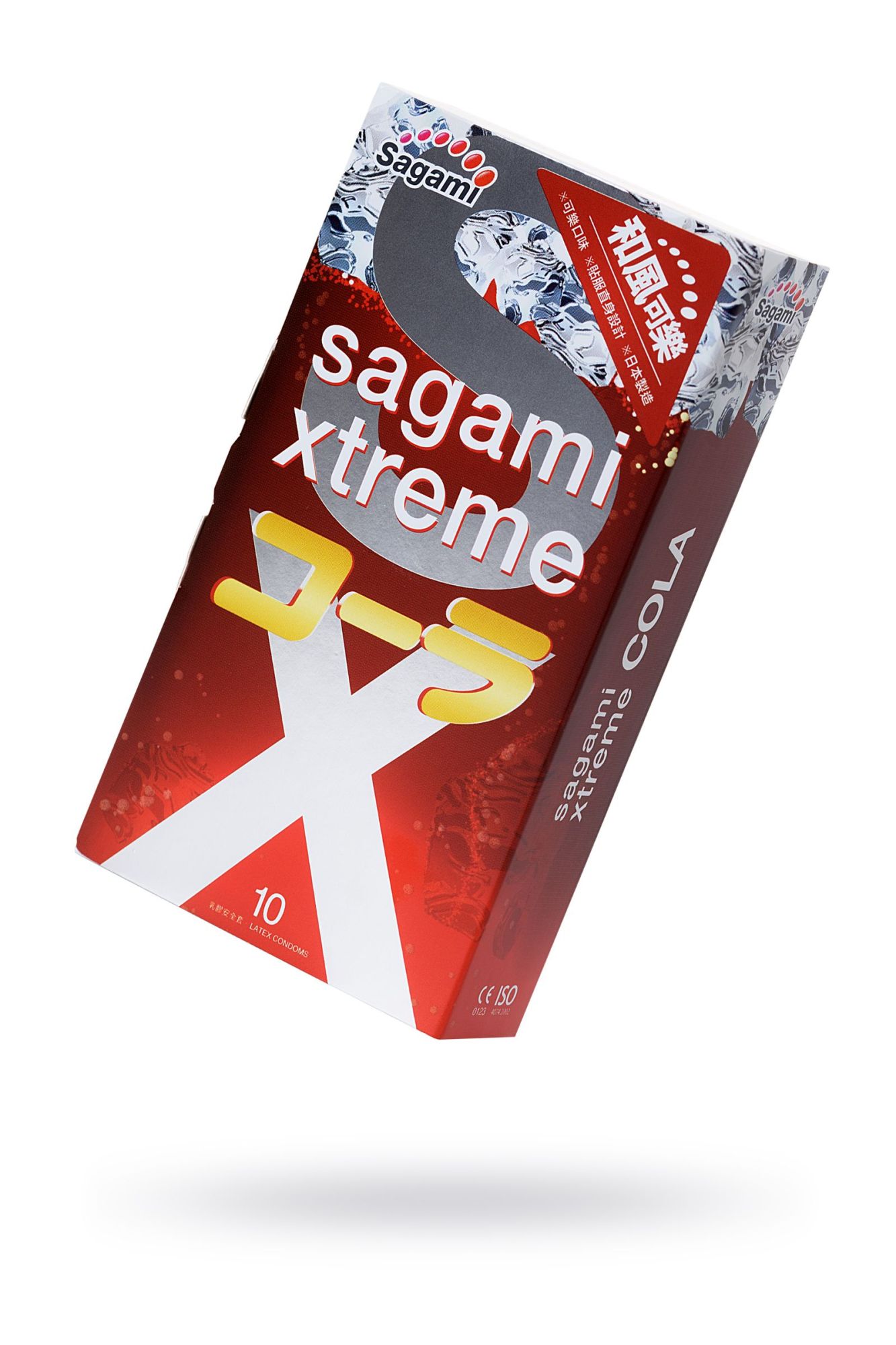 презервативы sagami, xtreme, cola, латекс, 19 см, 5,2 см, 10 шт. в 