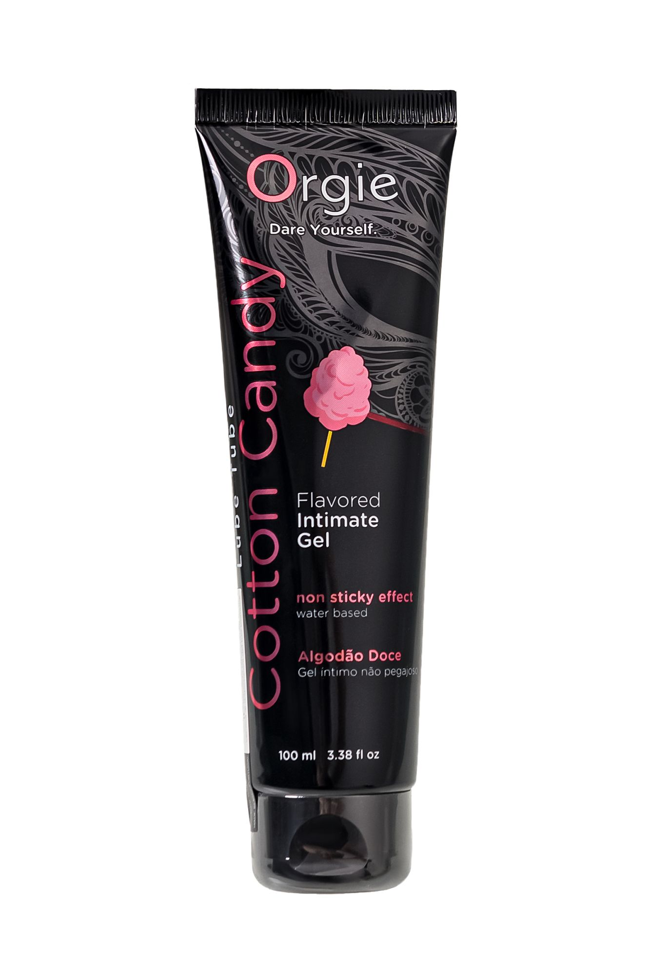 интимный гель orgie lube tube, водная основа, со вкусом сахарной ваты, 100 мл в 