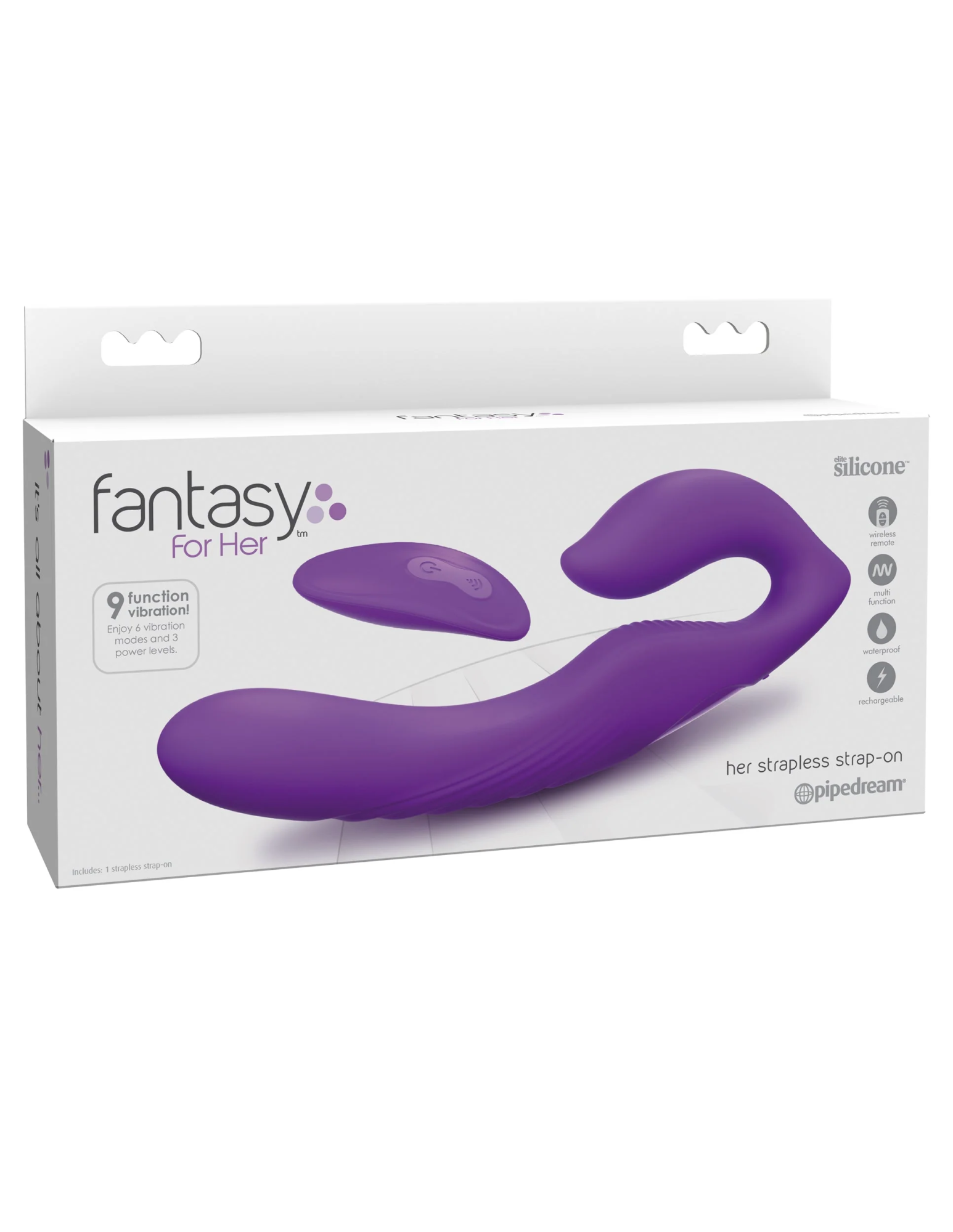 безремневой страпон pipedream fantasy for her ultimate с вибрацией, фиолетовый в 