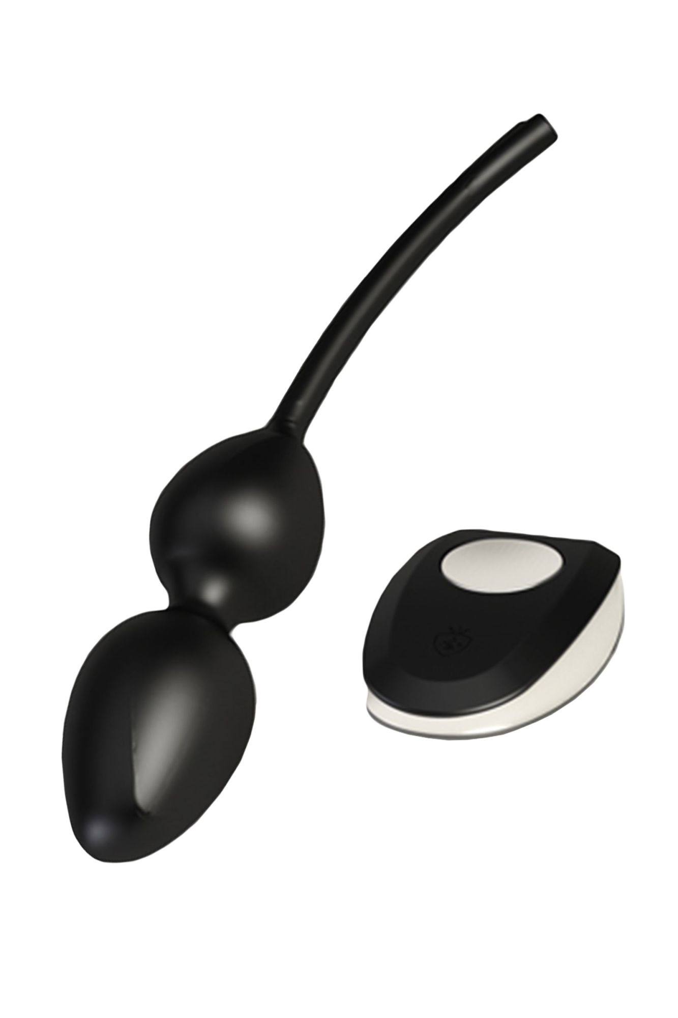 вагинальные шарики mystim jane untamed geisha balls vibe, с вибрацией, силикон, черные в 