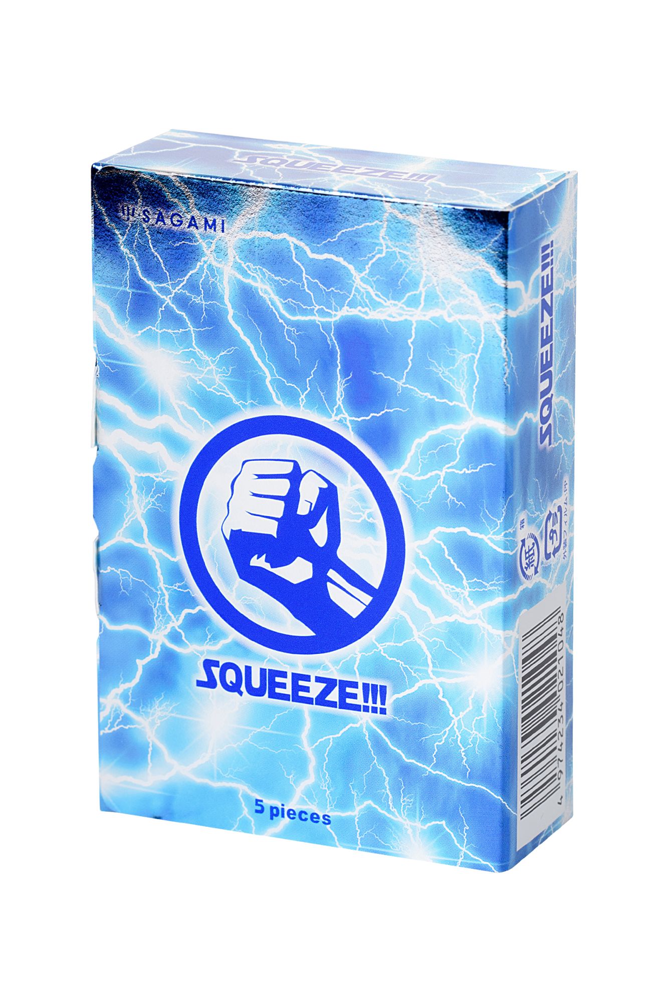 презервативы sagami, squeeze, латекс, 19 см, 5,4 см, 5 шт. в 