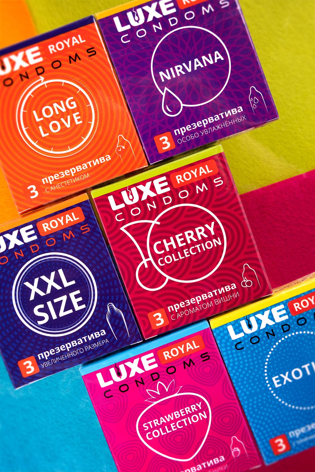 презервативы luxe, royal, exotica, 18 см, 5,2 см, 3 шт. в 