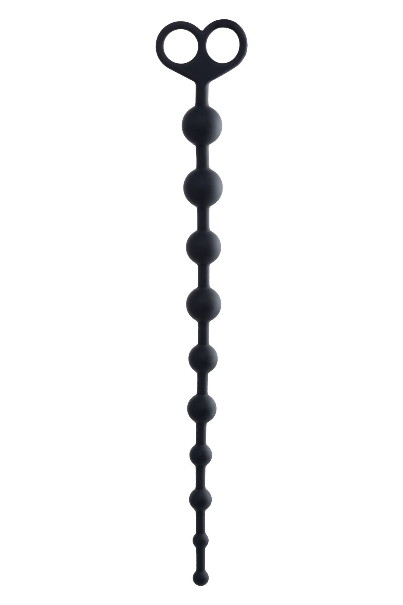 анальные бусы toyfa popo pleasure cephei, водонепроницаемые, силикон, черные, 33,5 см, ø 2,4 см в 