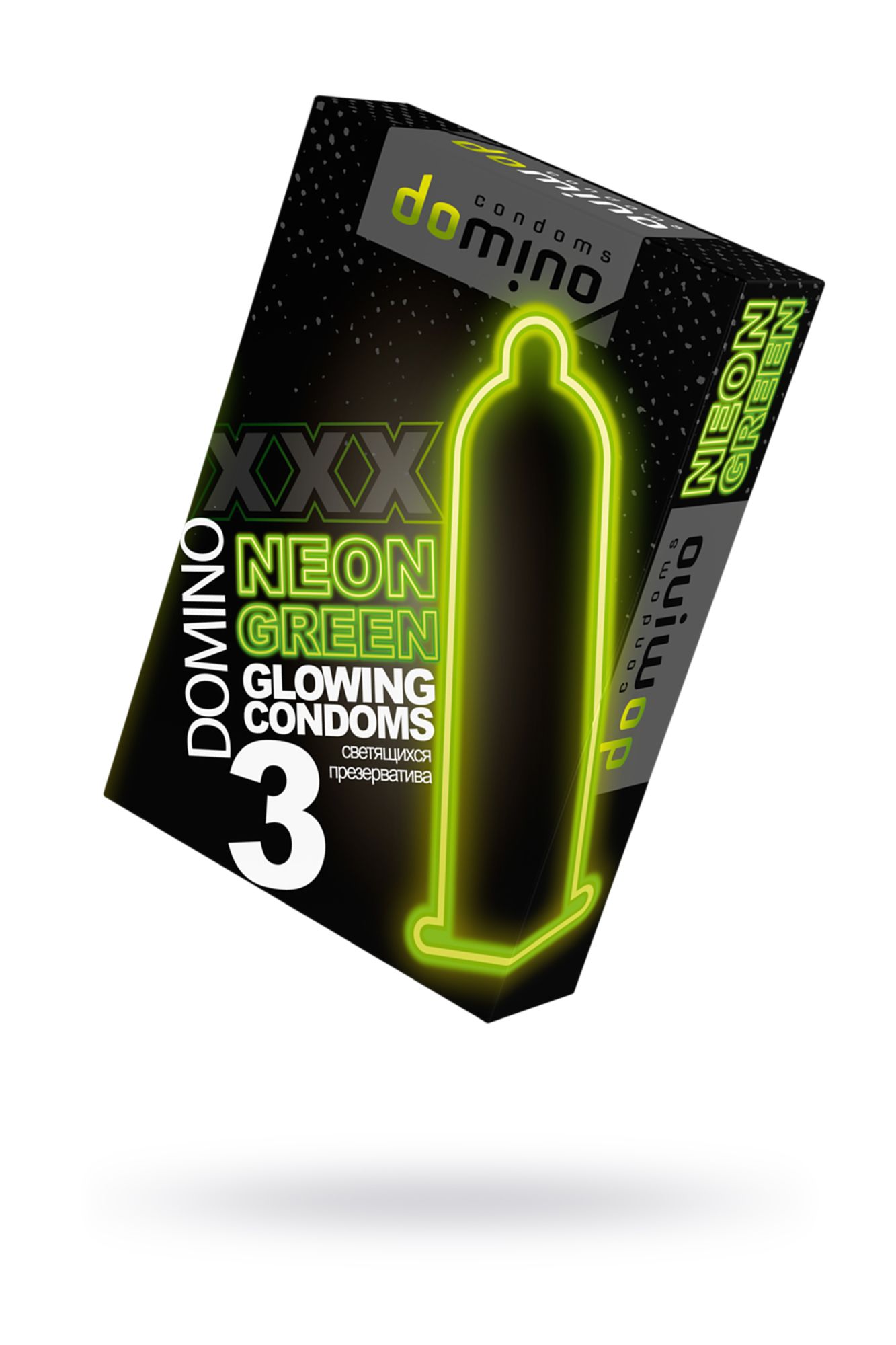 презервативы domino, neon, 5,2 см, 3 шт. в 