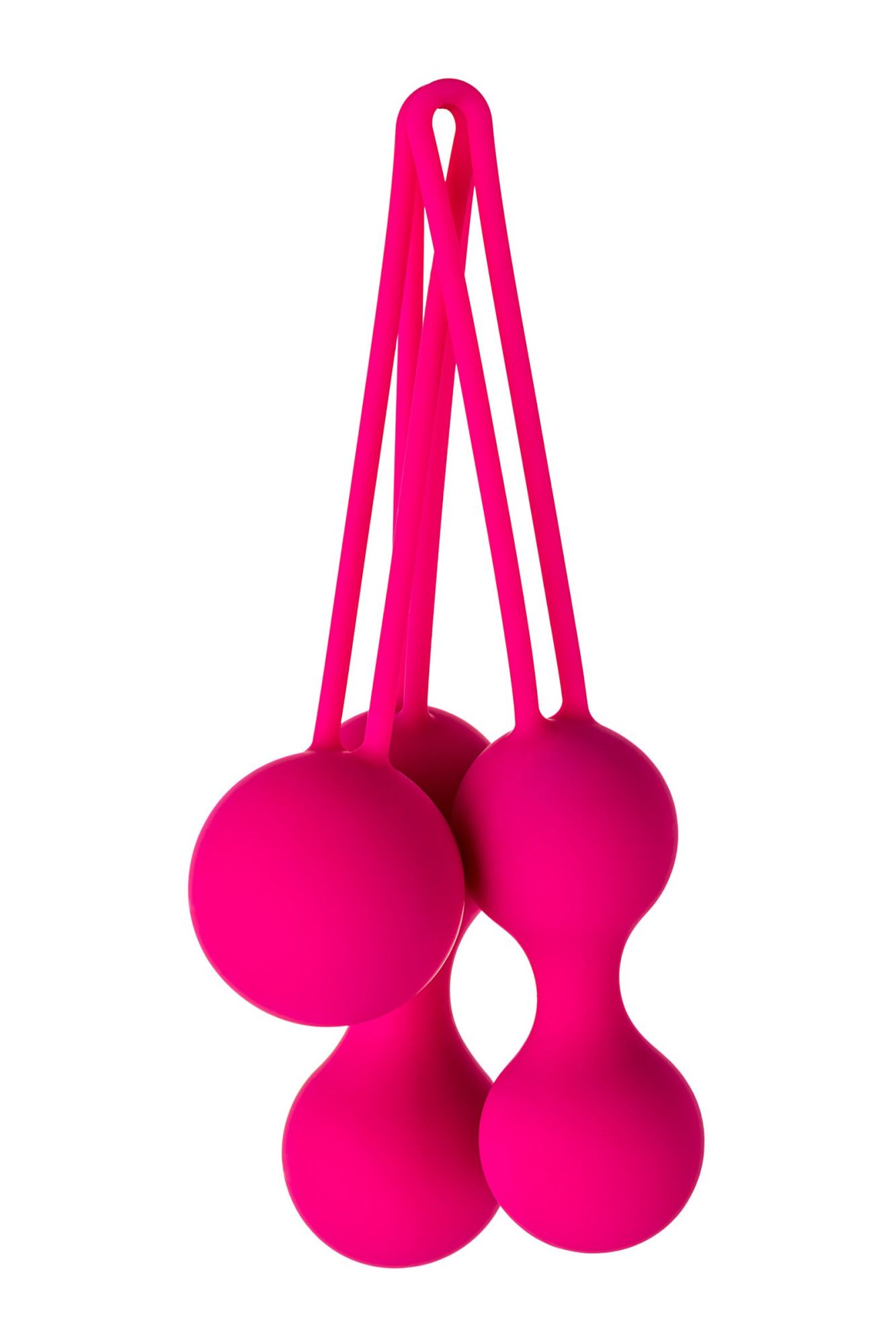 вагинальные шарики a-toys by toyfa redvil, силикон, розовые, 16,5 см в 
