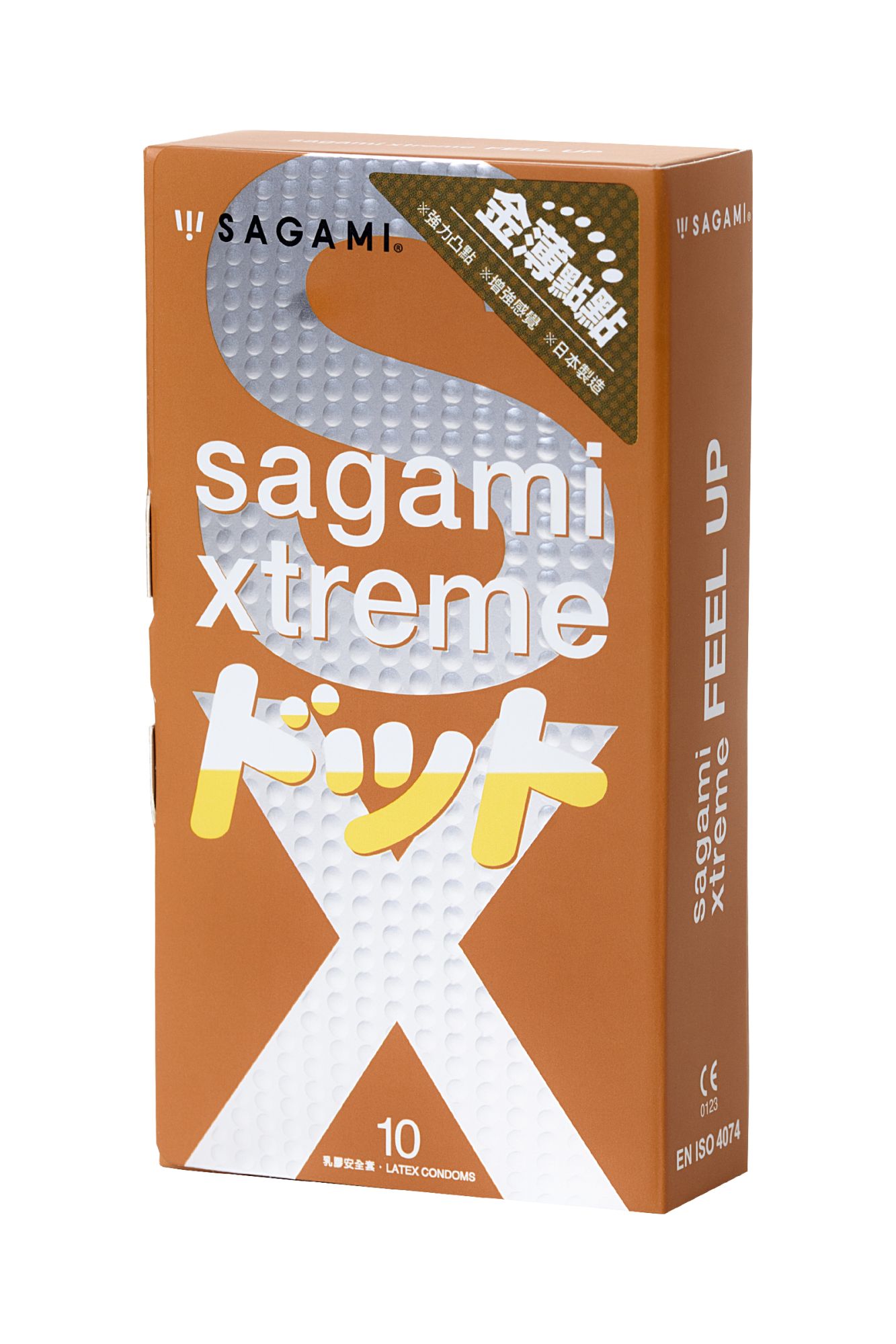 презервативы sagami, xtreme, feel up, латекс, 19 см, 5,3 см, 10 шт. в 