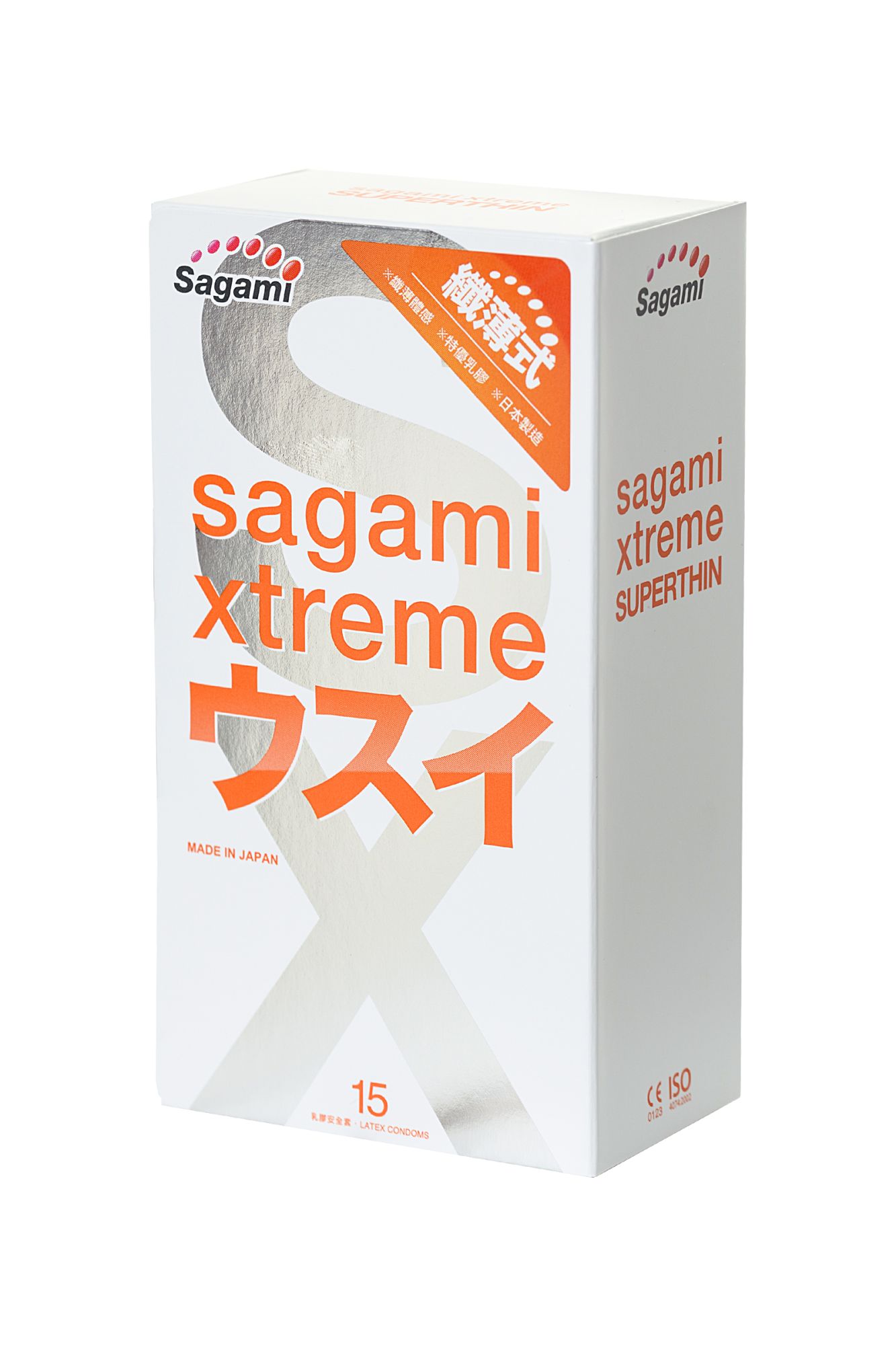 презервативы sagami, xtreme, 0.04, латекс, 19 см, 5,4 см, 15 шт. в 