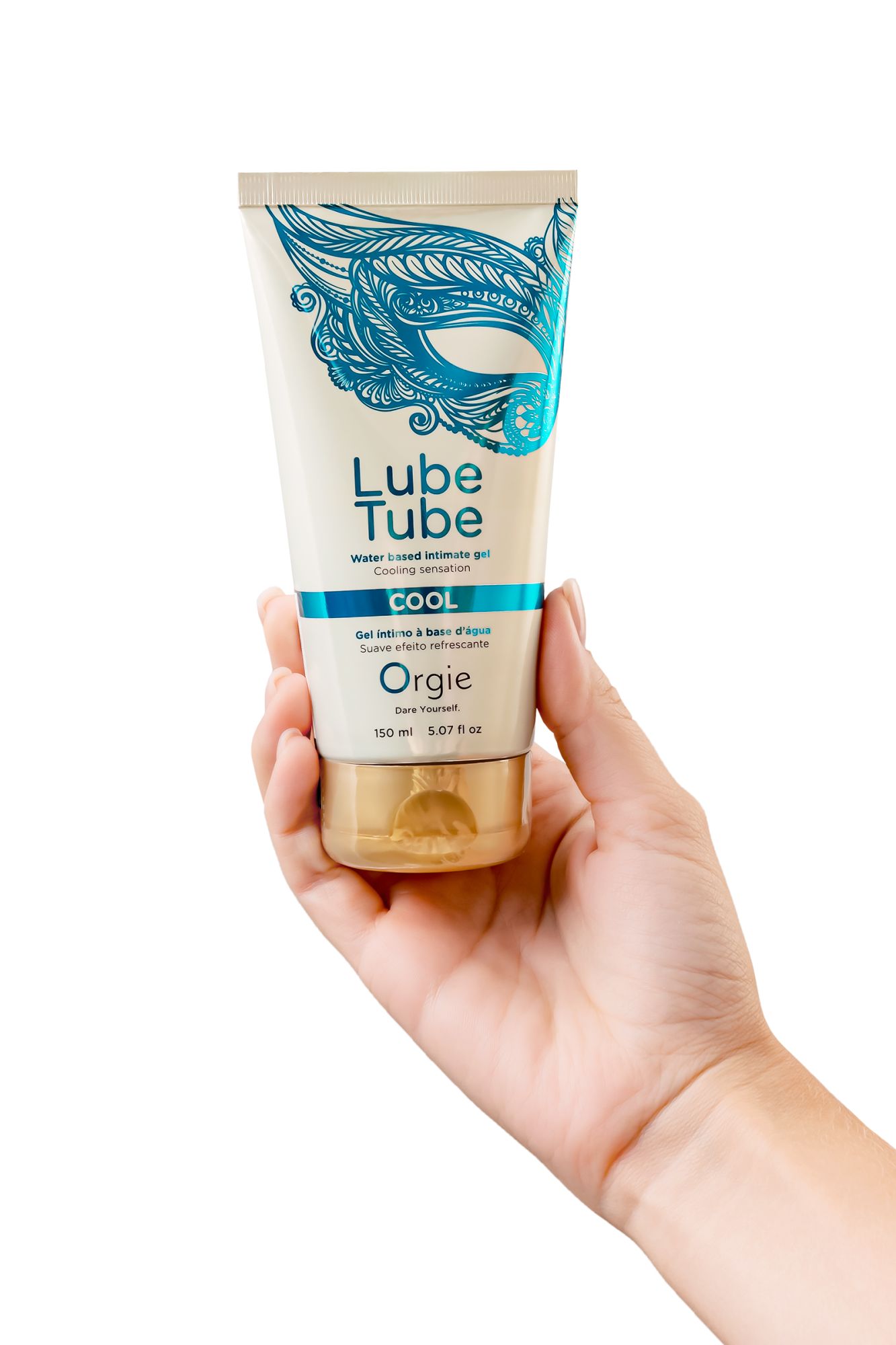 интимный гель orgie lube tube cool, водная основа, с охлаждающим эффектом, 150 мл в 