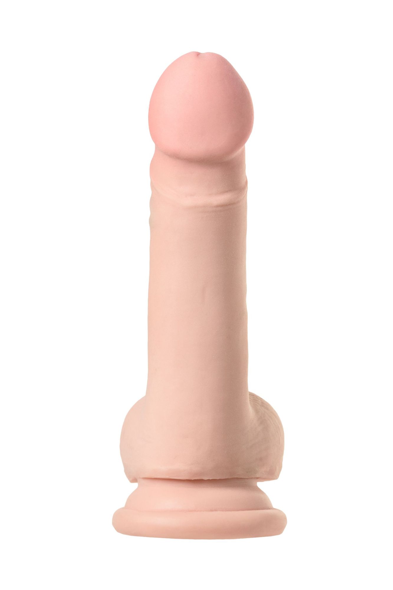 реалистичный вибратор toyfa realstick elite vibro, tpr, телесный, 10 режимов вибрации, 18,5 см в 