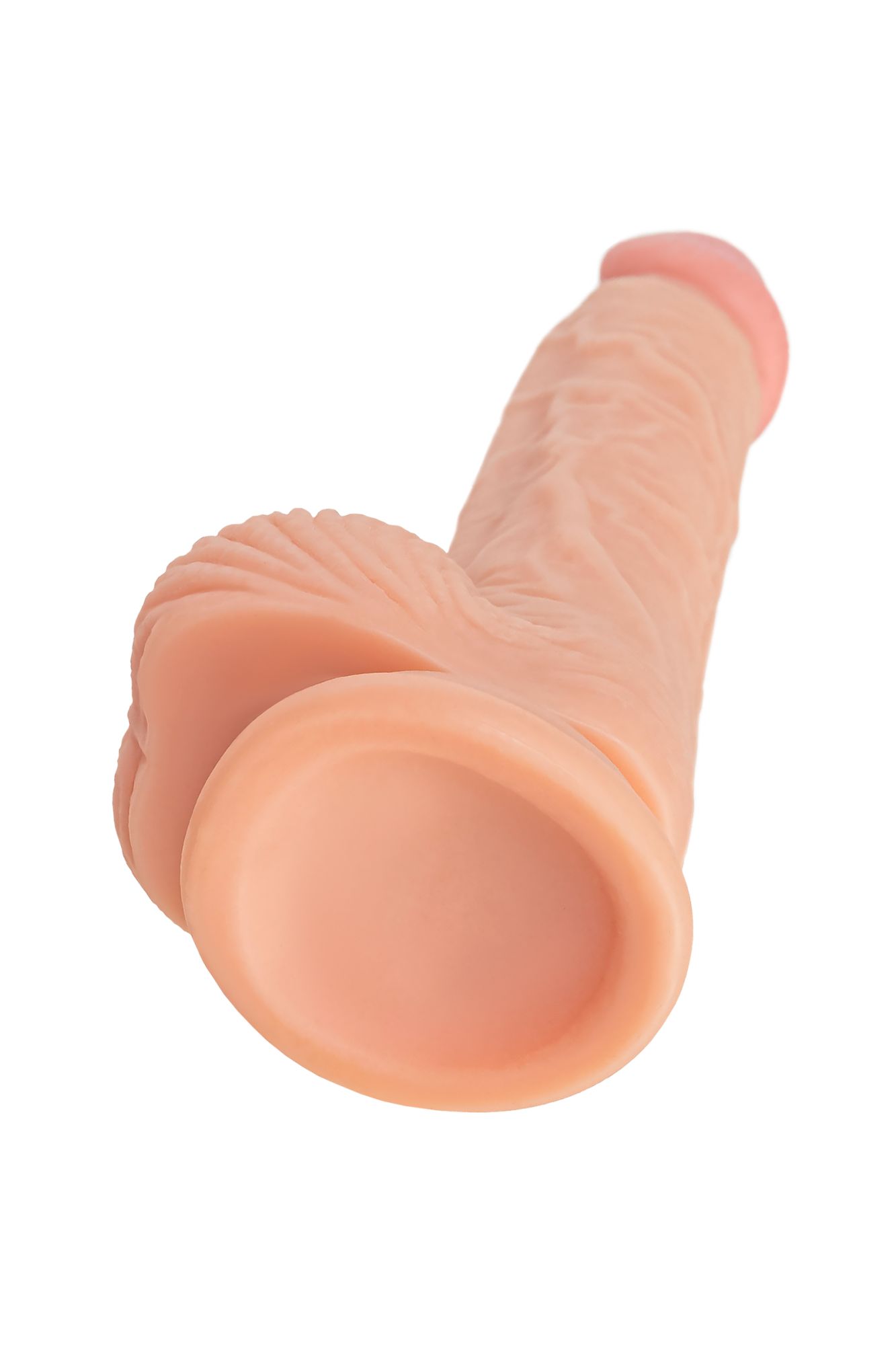 реалистичный фаллоимитатор realstick nude baz, pvc, телесный, 19 см в 