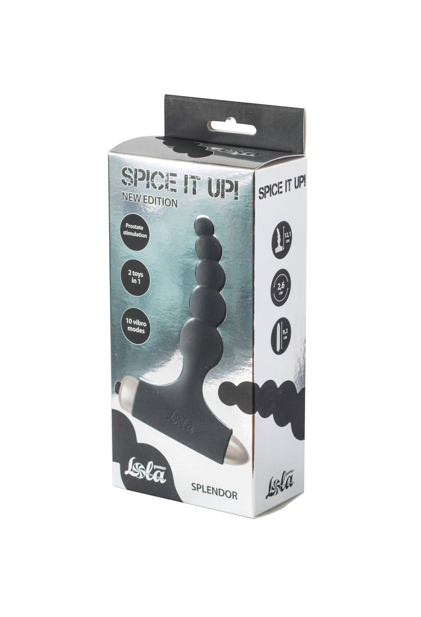 анальная пробка с вибрацией spice it up new edition splendor black 8017-01lola в 
