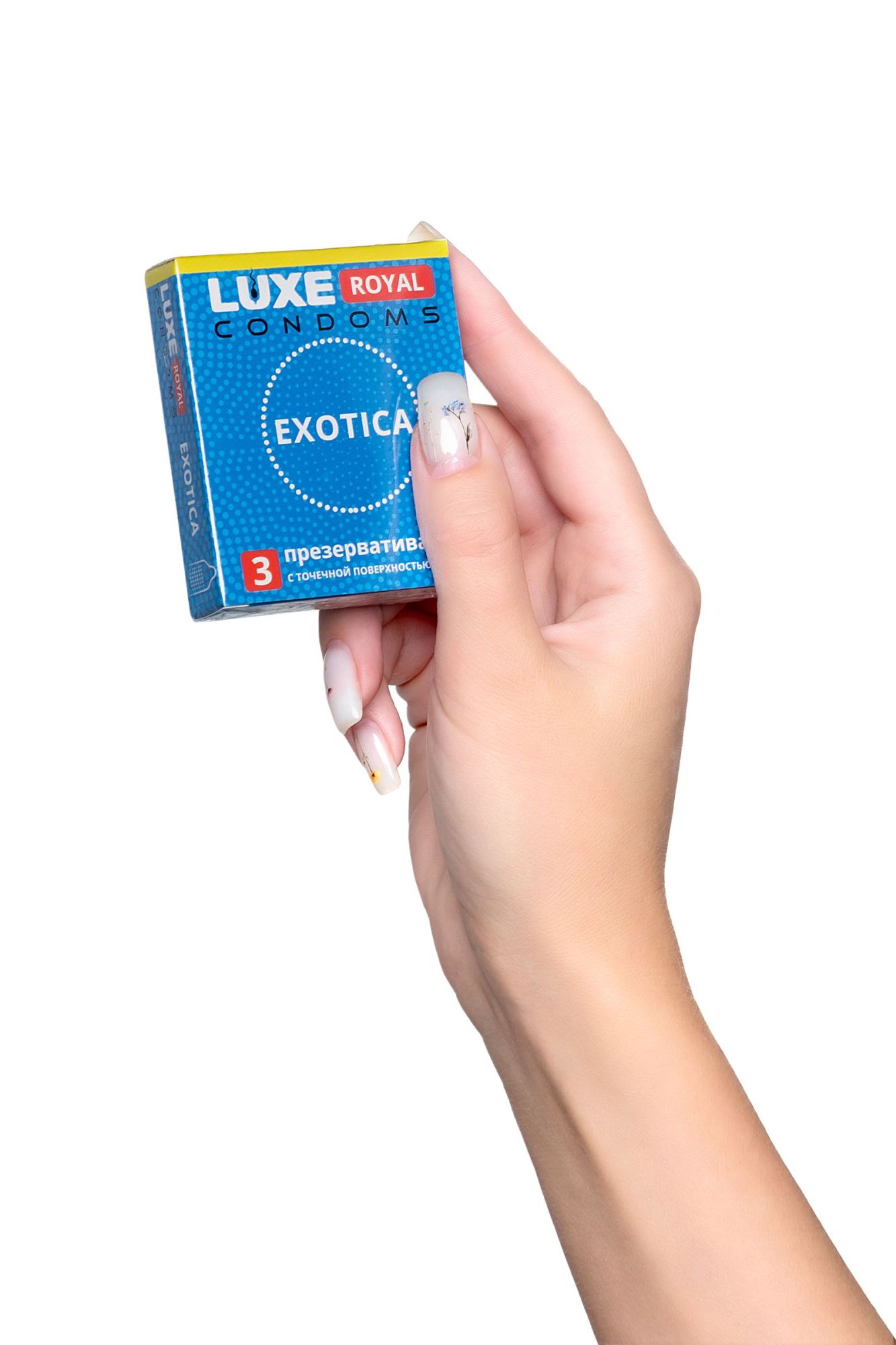 презервативы luxe, royal, exotica, 18 см, 5,2 см, 3 шт. в 