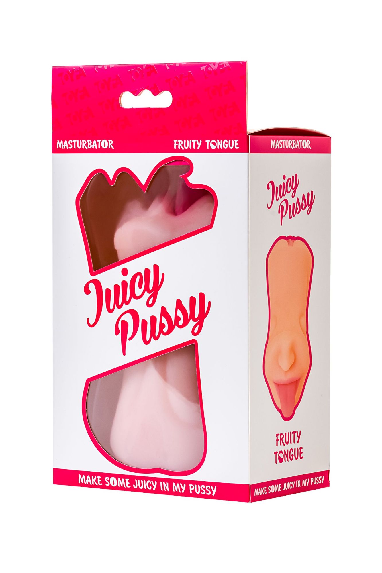 мастурбатор реалистичный toyfa juicy pussy fruity tongue, рот и вагина, tpe, телесный,19 см в 